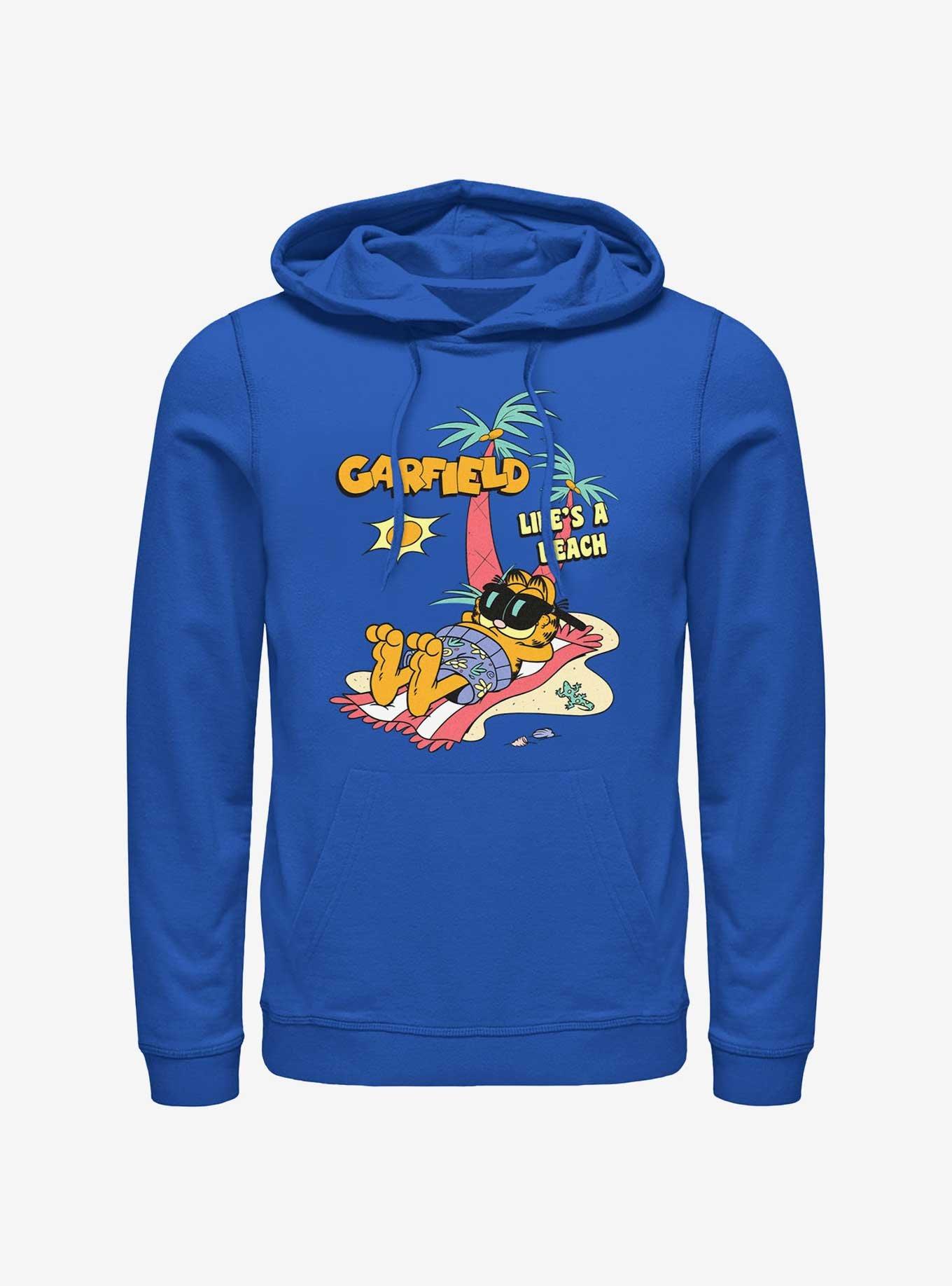 Garfield Life's A Beach Hoodie, ROYAL, hi-res