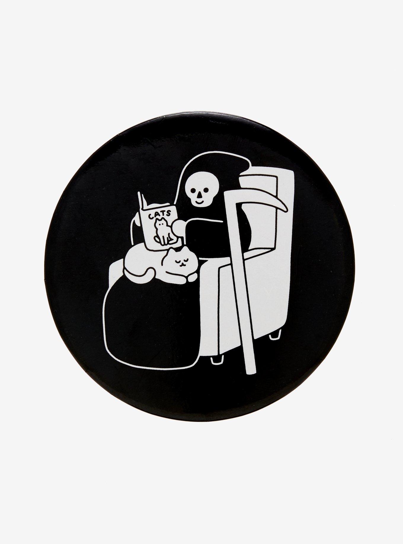 Cat Reaper Pet 3 Inch Button, , hi-res