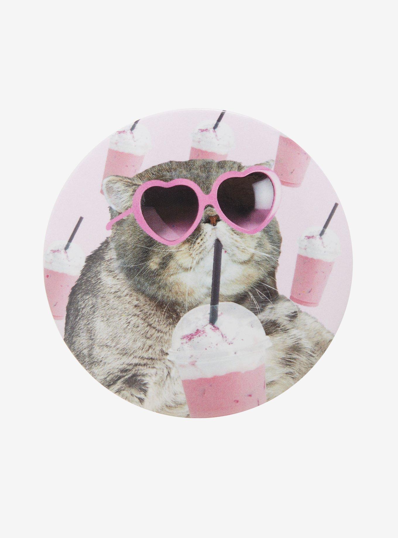 Chilin Cat Shake 3 Inch Button, , hi-res