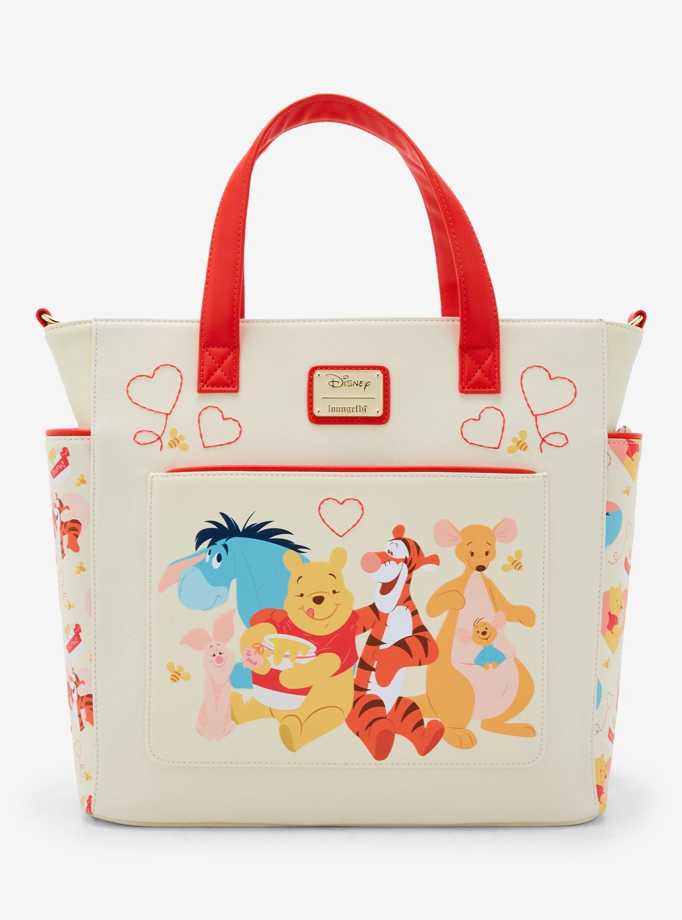 Loungefly Disney Winnie the Pooh Characters Hearts Convertible Tote Bag, , hi-res