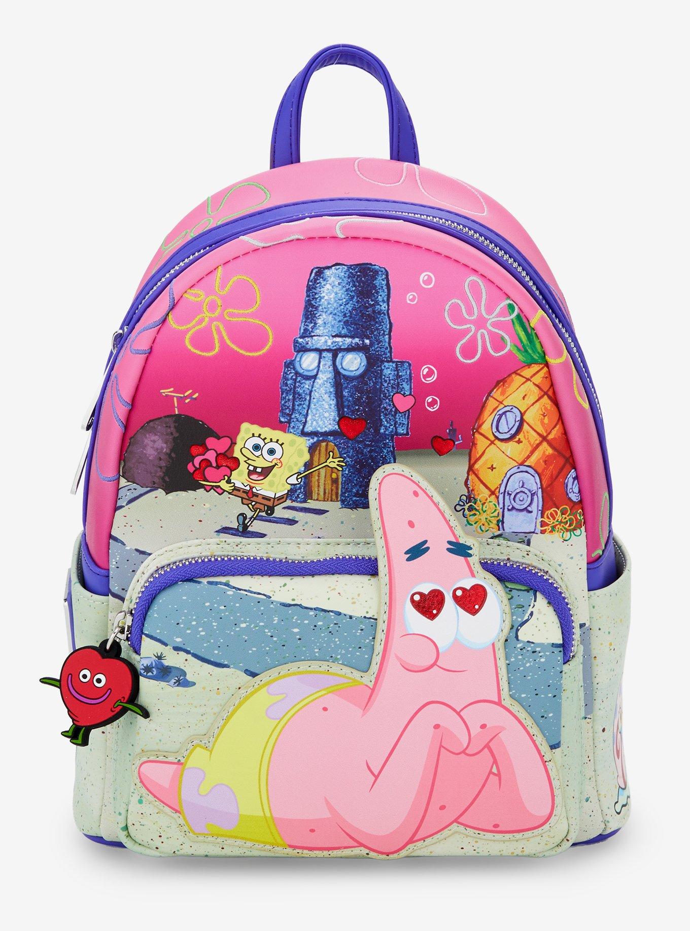 Loungefly Nickelodeon SpongeBob SquarePants SpongeBob & Patrick Heart Mini Backpack, , hi-res