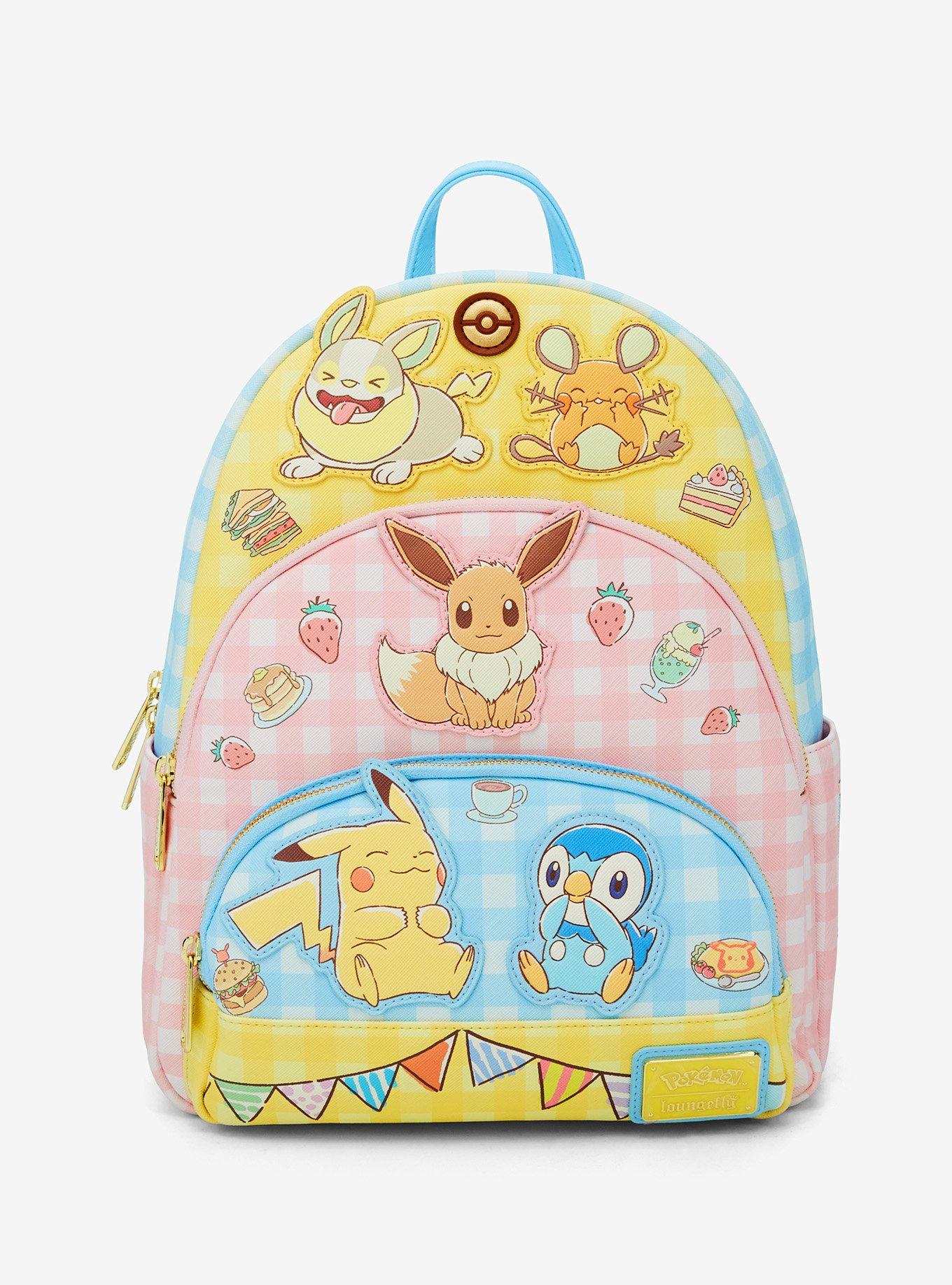 Loungefly Pok&eacute;mon Cafe Checkered Print Mini Backpack, , hi-res