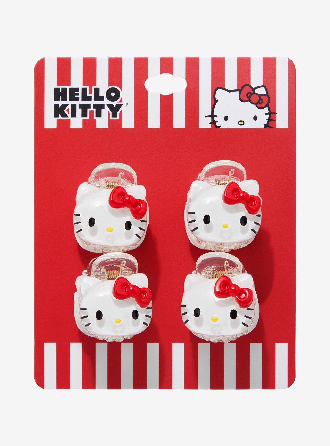 Sanrio Hello Kitty Hair Clip Set — BoxLunch Exclusive, , hi-res