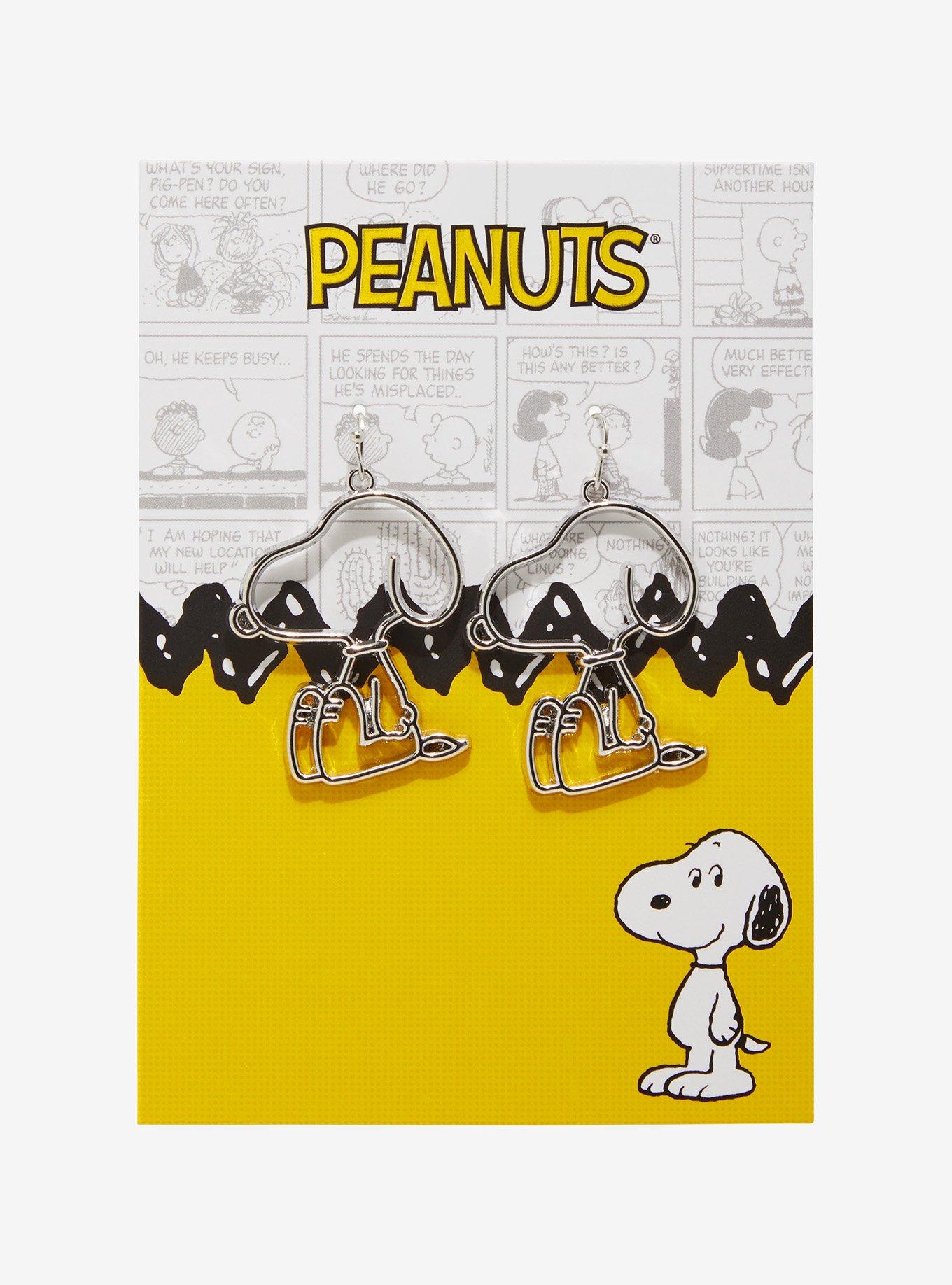 Peanuts Snoopy Outline Earrings - BoxLunch Exclusive, , hi-res