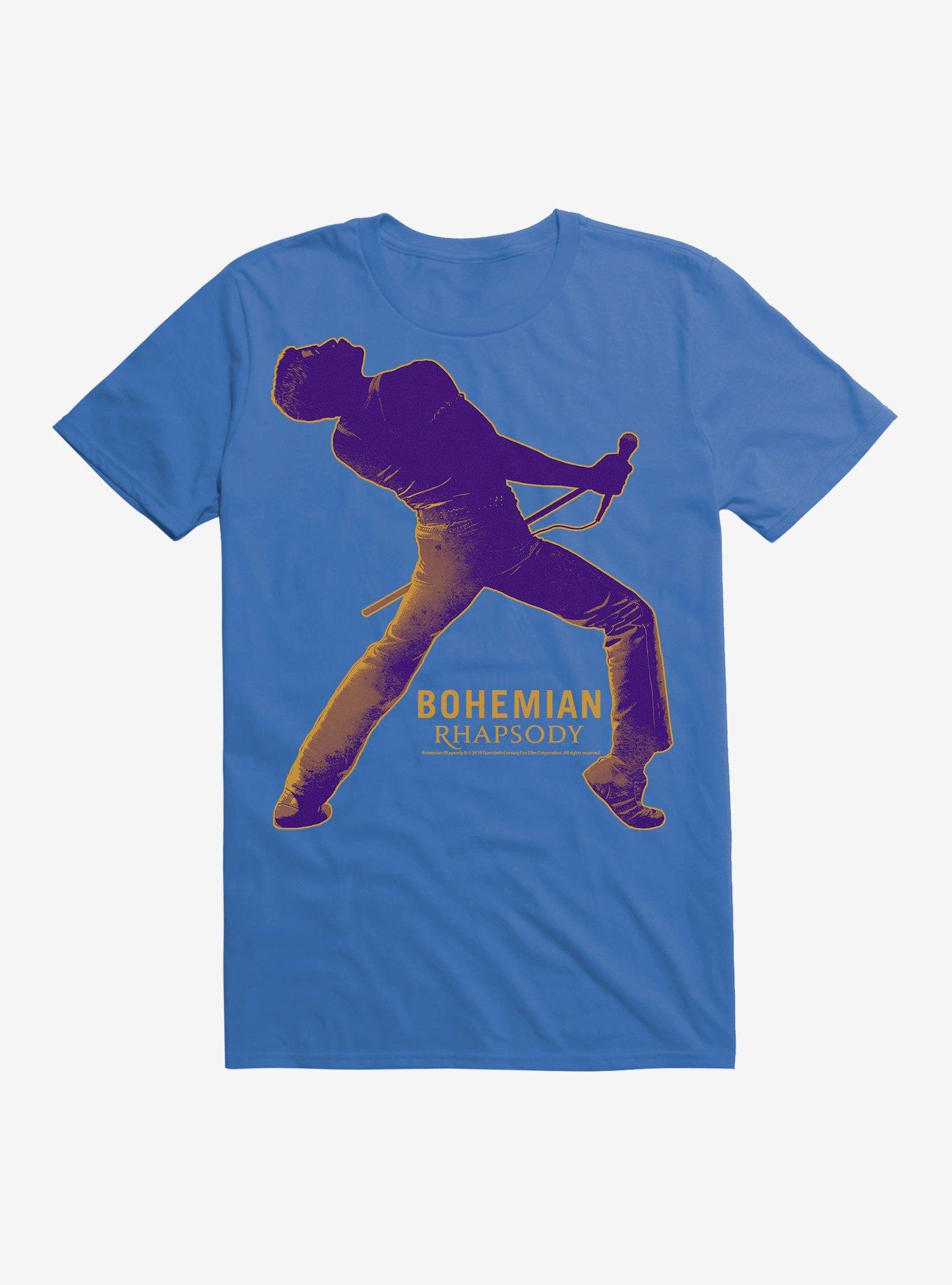Queen Bohemian Rhapsody Freddy T-Shirt, ROYAL, hi-res