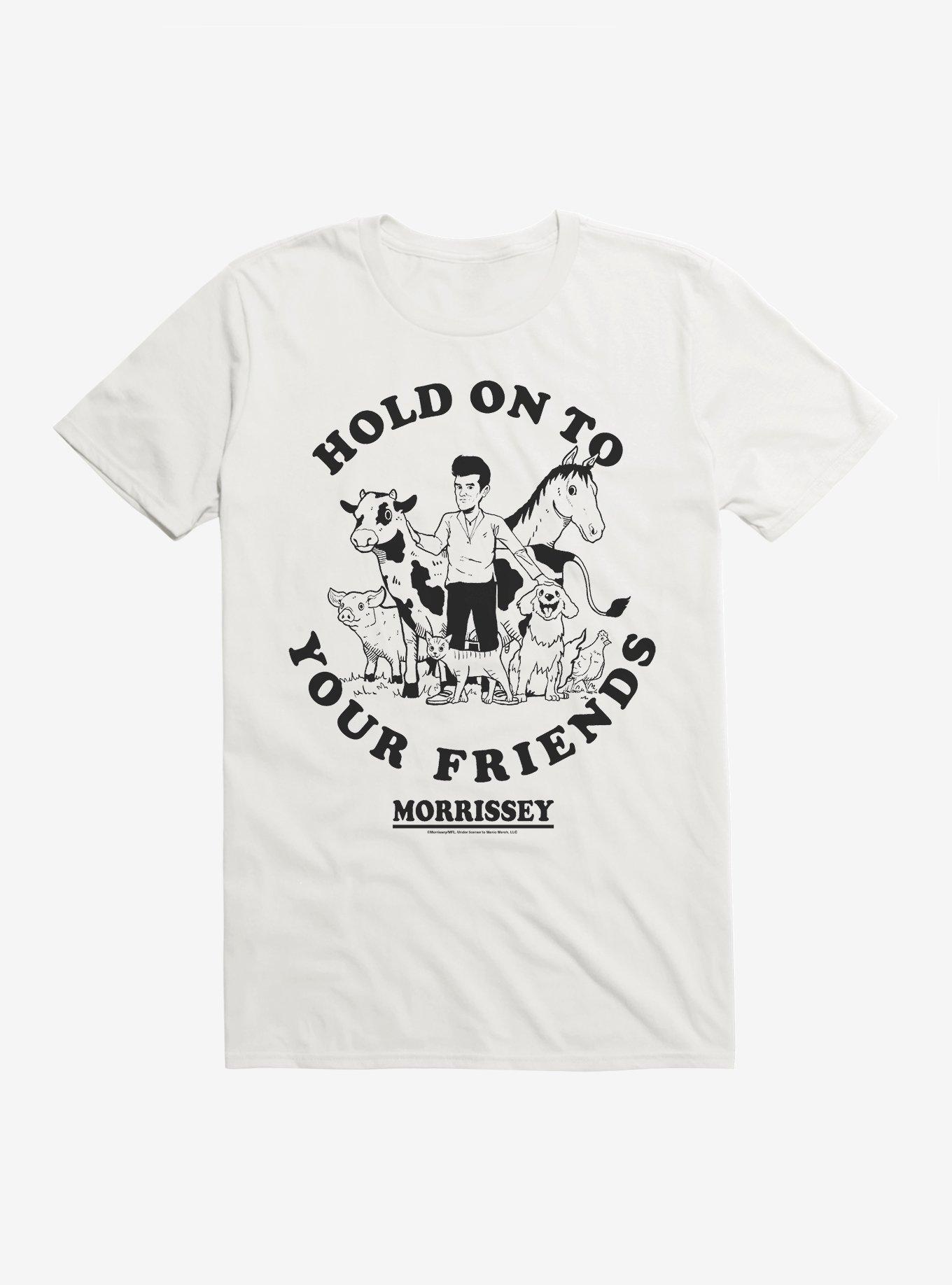 Morrissey Hold On To Your Friends T-Shirt, WHITE, hi-res