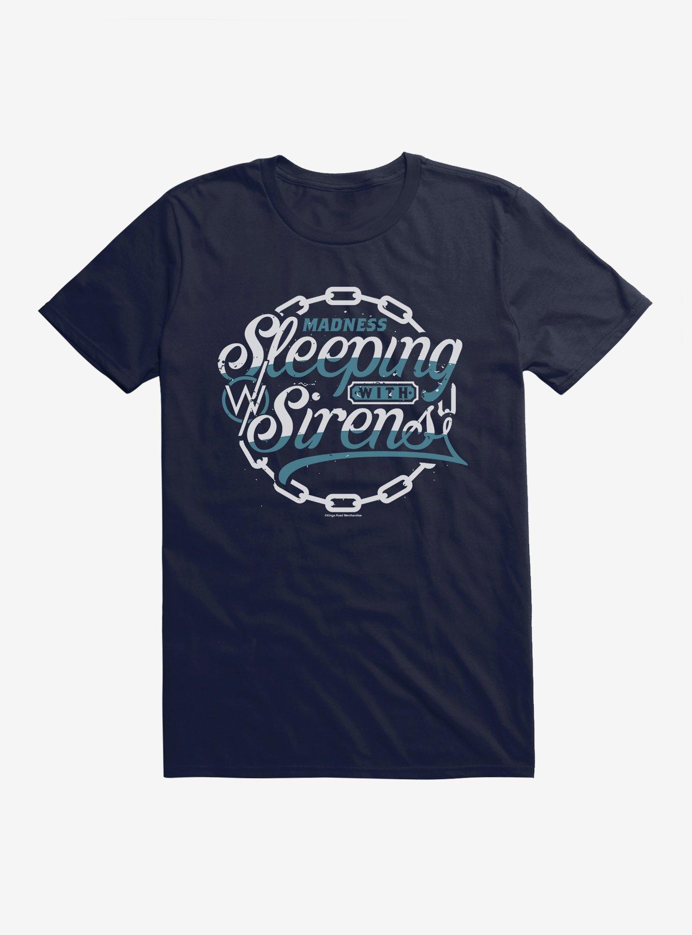 Sleeping With Sirens Madness T-Shirt, NAVY, hi-res