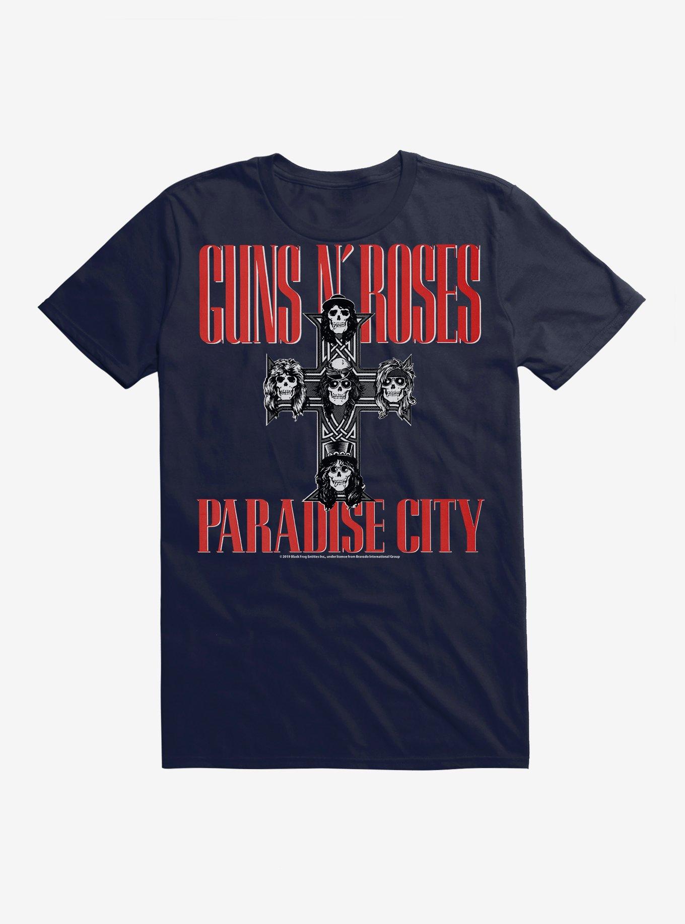 Guns N' Roses Paradise City T-Shirt, NAVY, hi-res
