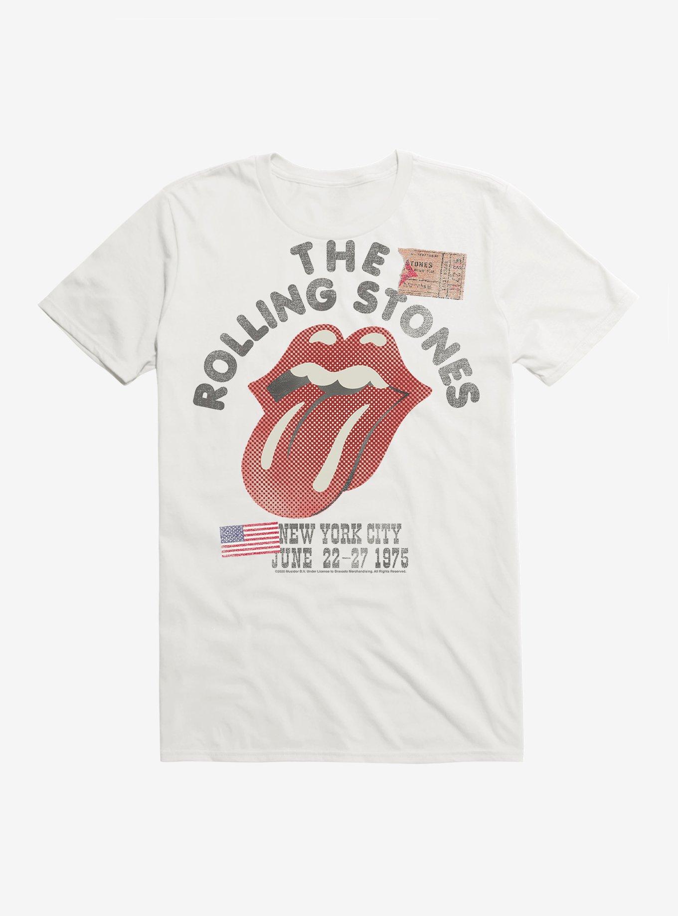 Rolling Stones NYC 1975 T-Shirt, WHITE, hi-res