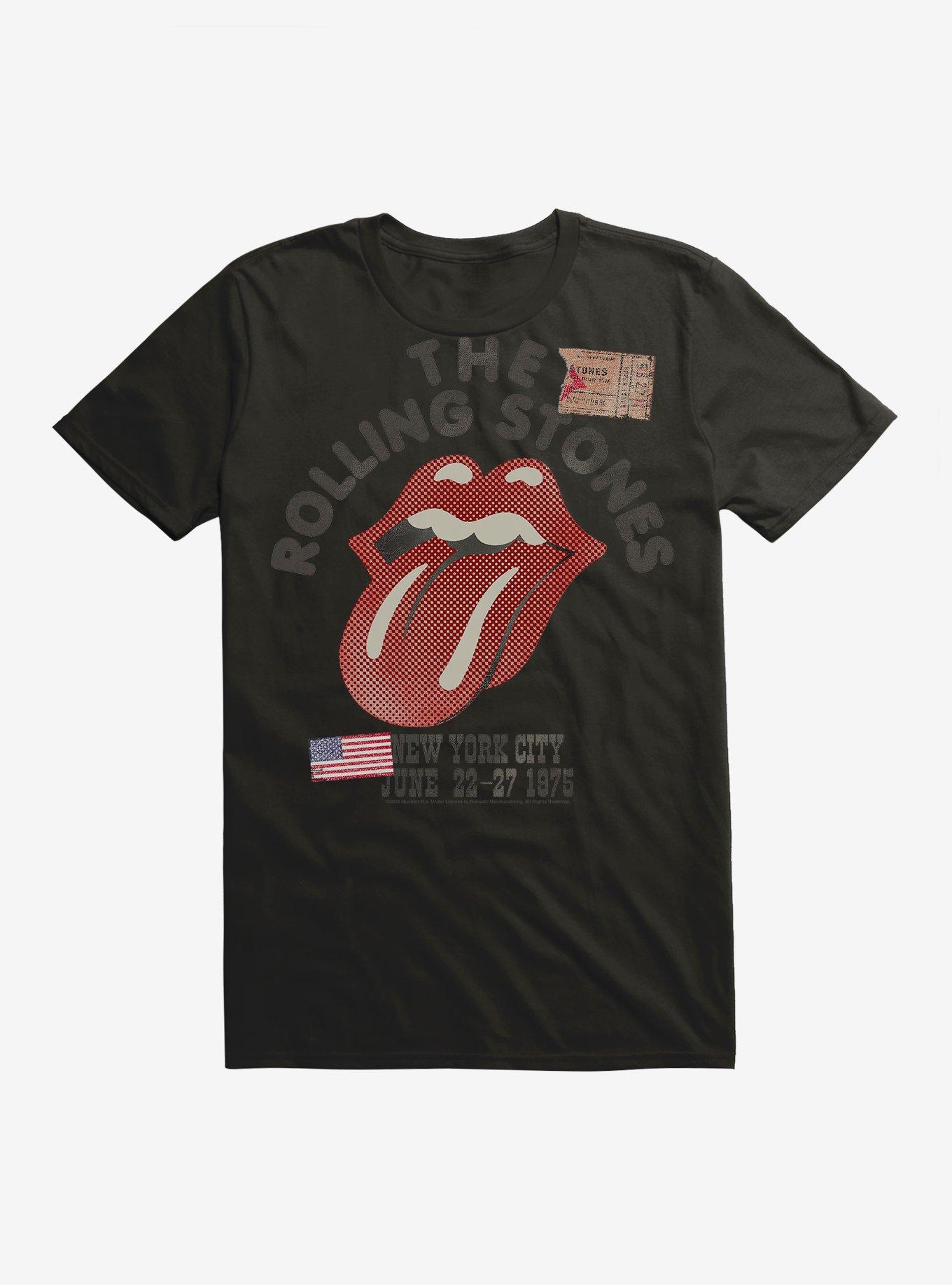 Rolling Stones NYC 1975 T-Shirt, BLACK, hi-res