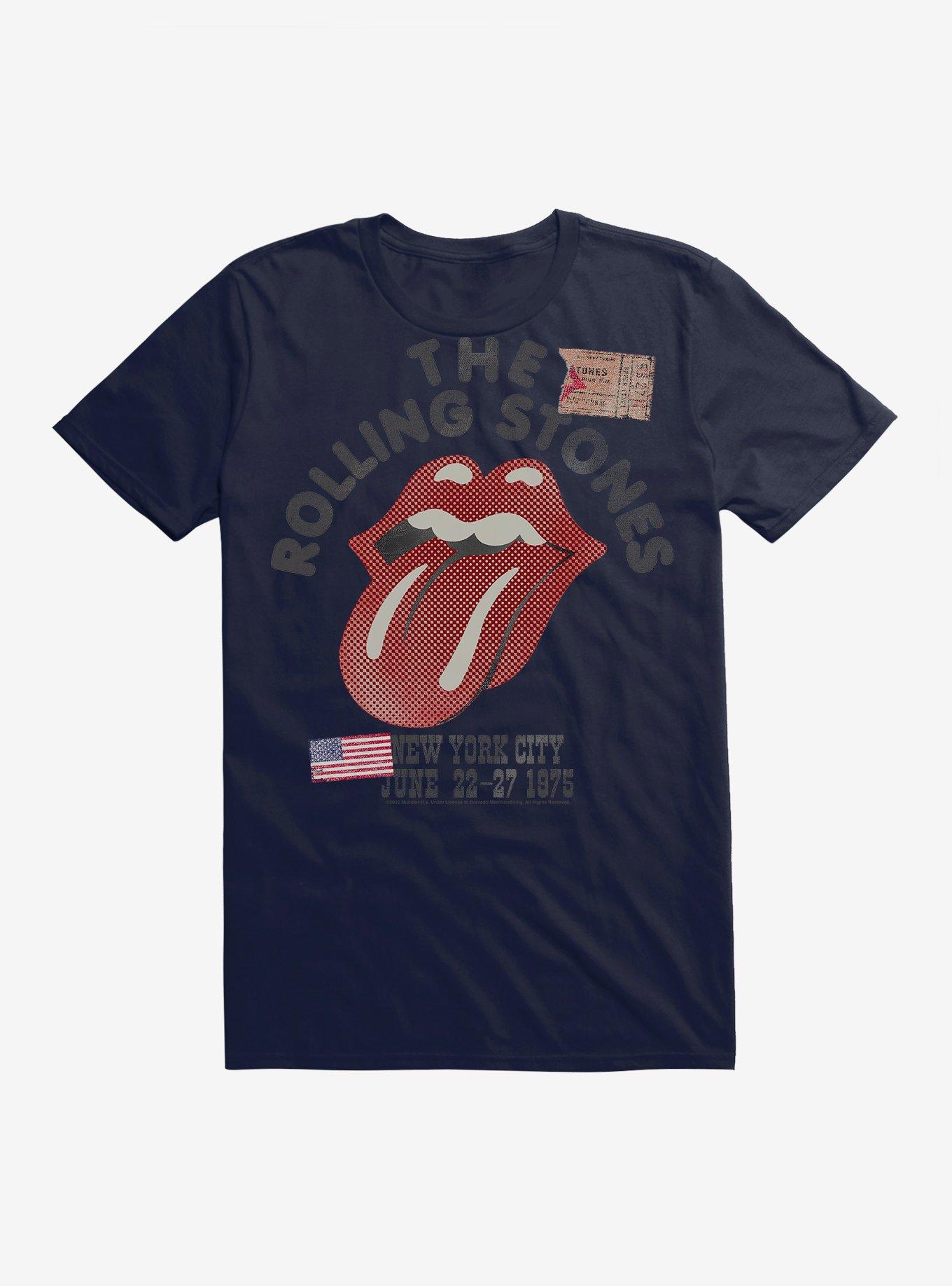 Rolling Stones NYC 1975 T-Shirt, NAVY, hi-res