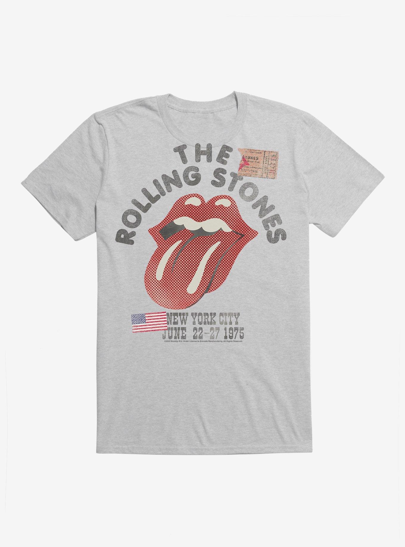Rolling Stones NYC 1975 T-Shirt, HEATHER GREY, hi-res