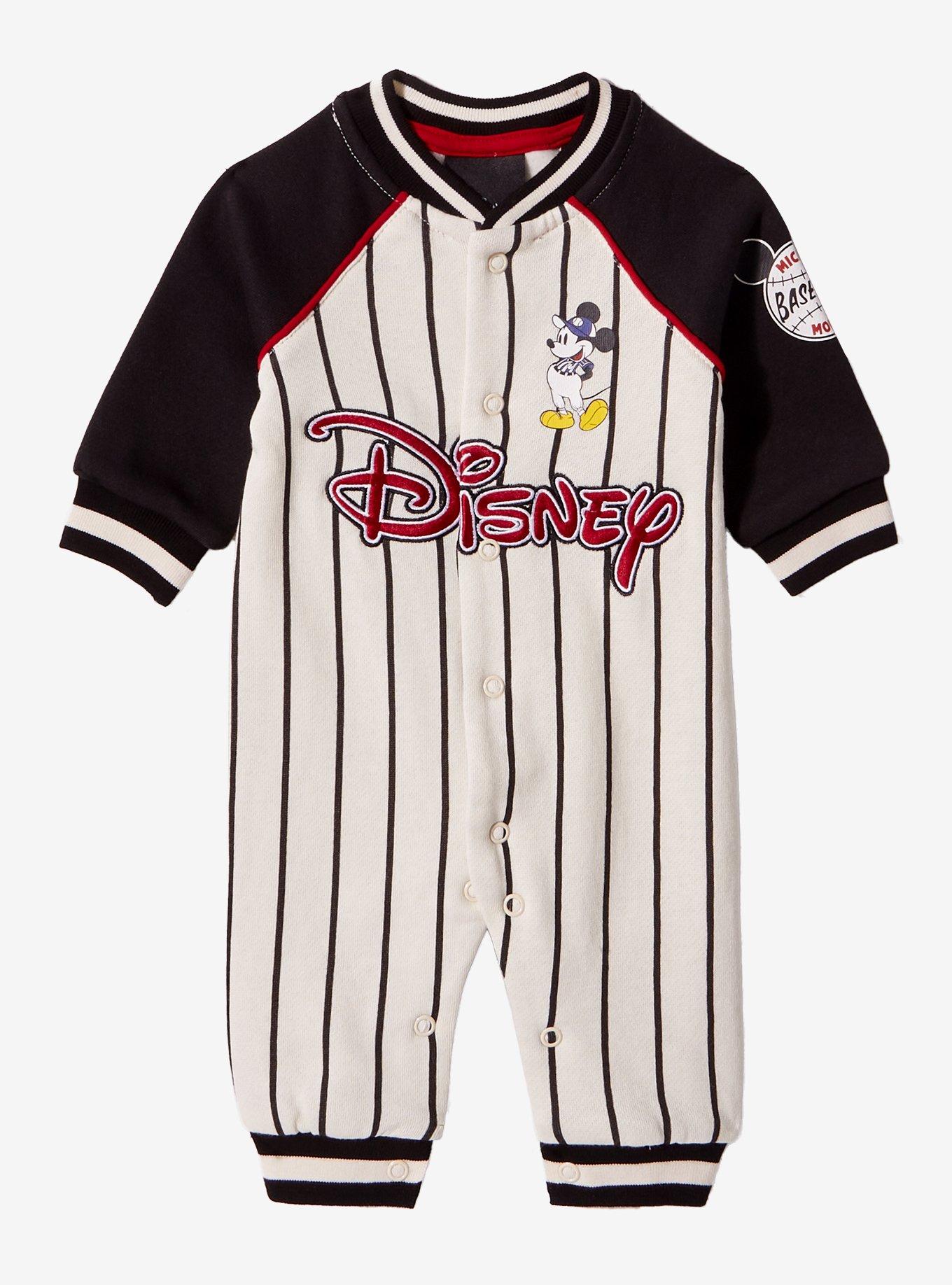 Disney Mickey Mouse Baseball Uniform Infant One-Piece - BoxLunch Exclusive, , hi-res