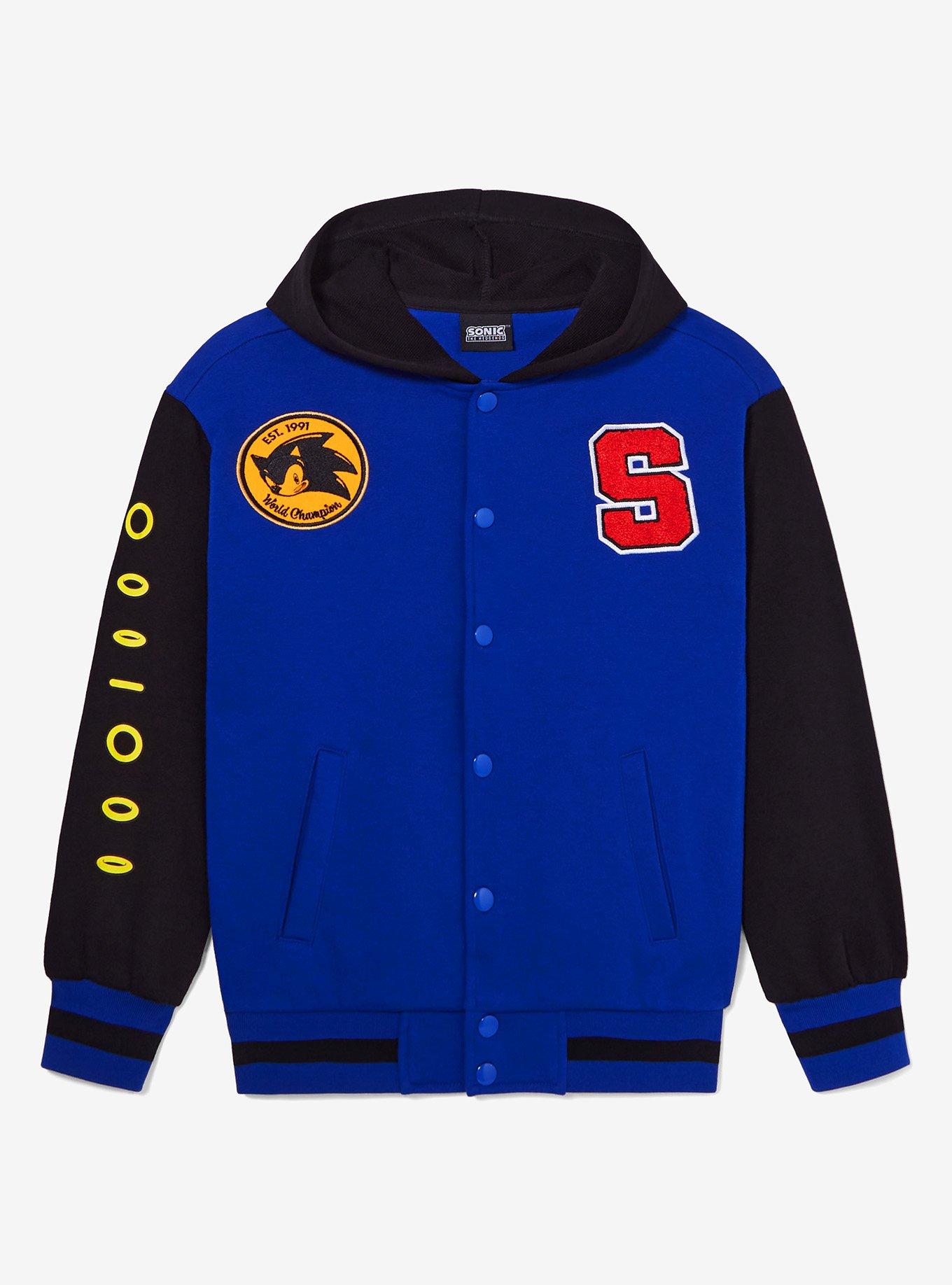 Sonic the Hedgehog Hooded Youth Bomber Jacket &mdash; BoxLunch Exclusive, , hi-res