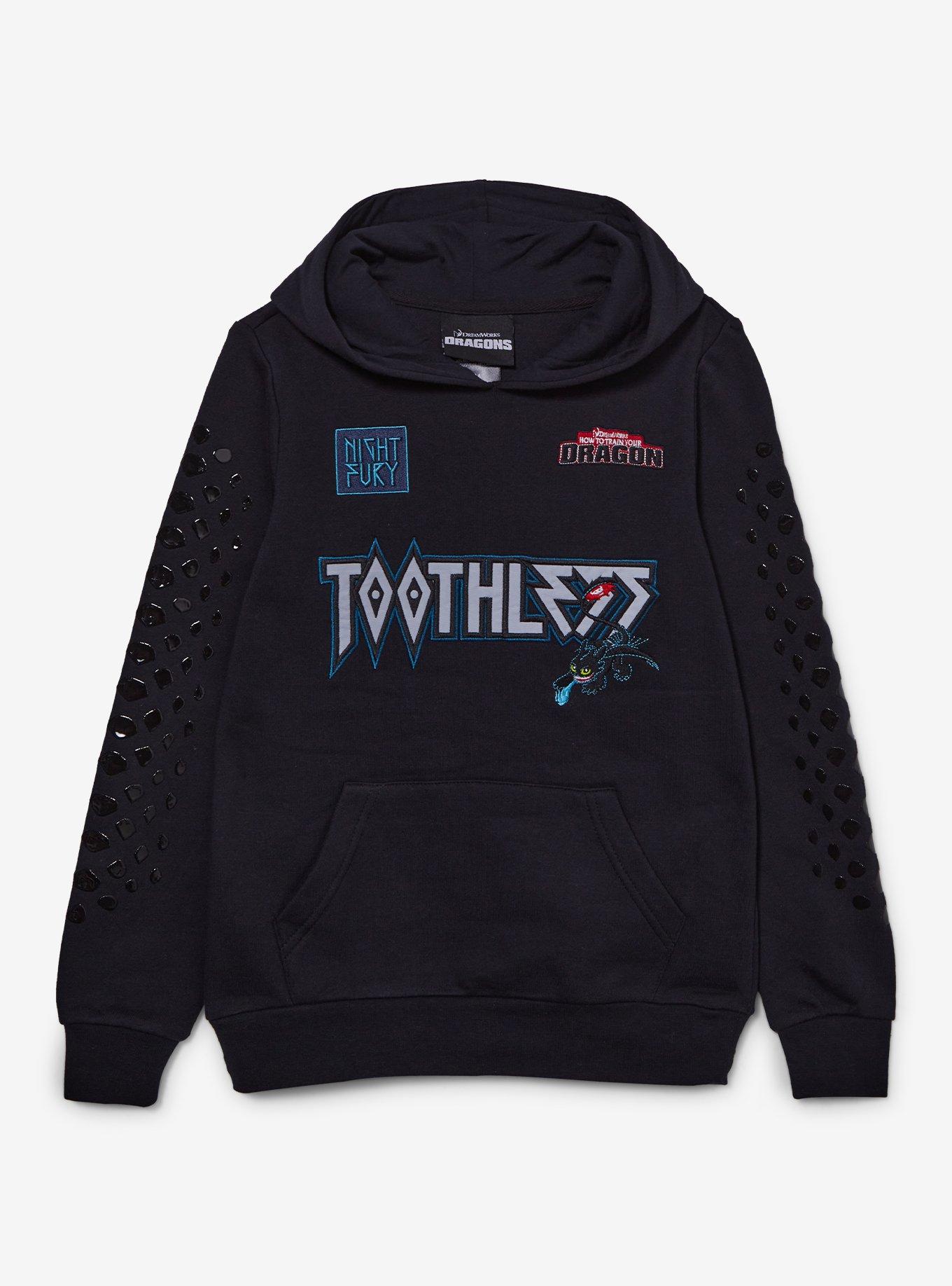 DreamWorks How to Train your Dragon Toothless Icons Youth Hoodie - BoxLunch Exclusive, , hi-res