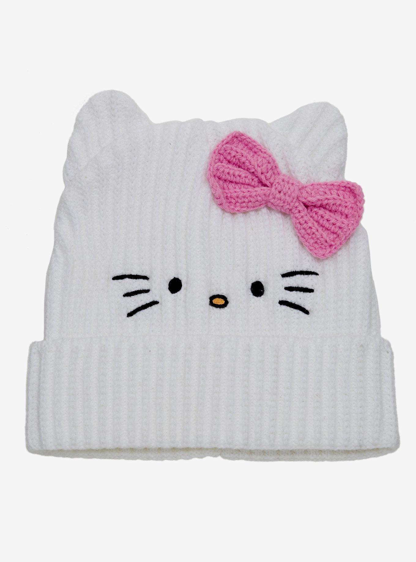 Sanrio Hello Kitty Face Knit Youth Beanie, , hi-res