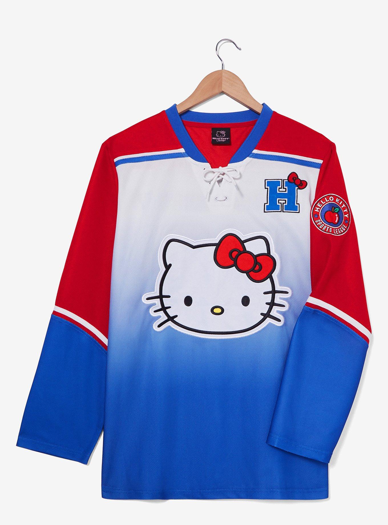 Sanrio Hello Kitty Gradient Hockey Jersey — BoxLunch Exclusive, , hi-res