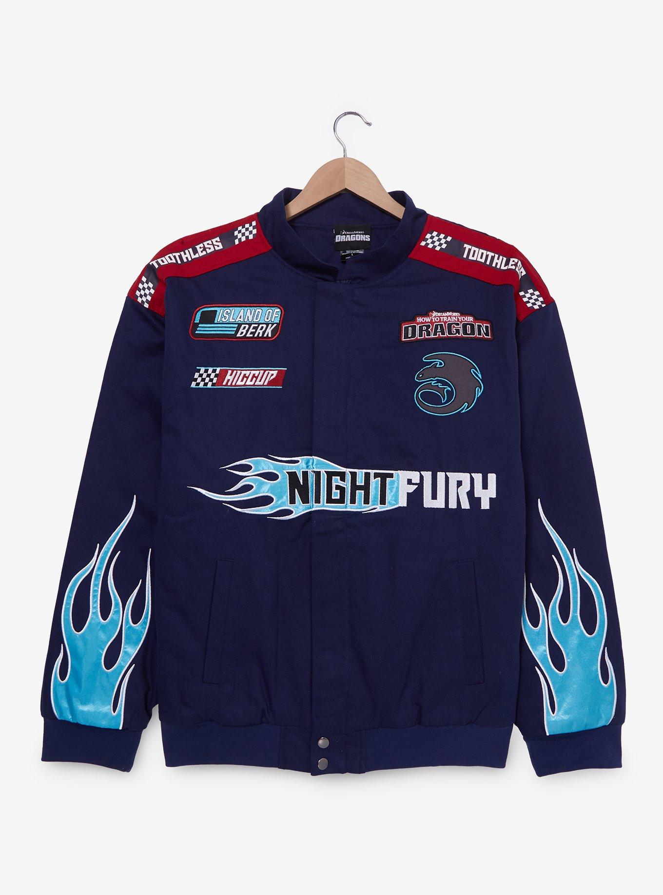 DreamWorks How to Train Your Dragon Night Fury Racing Jacket - BoxLunch Exclusive, , hi-res