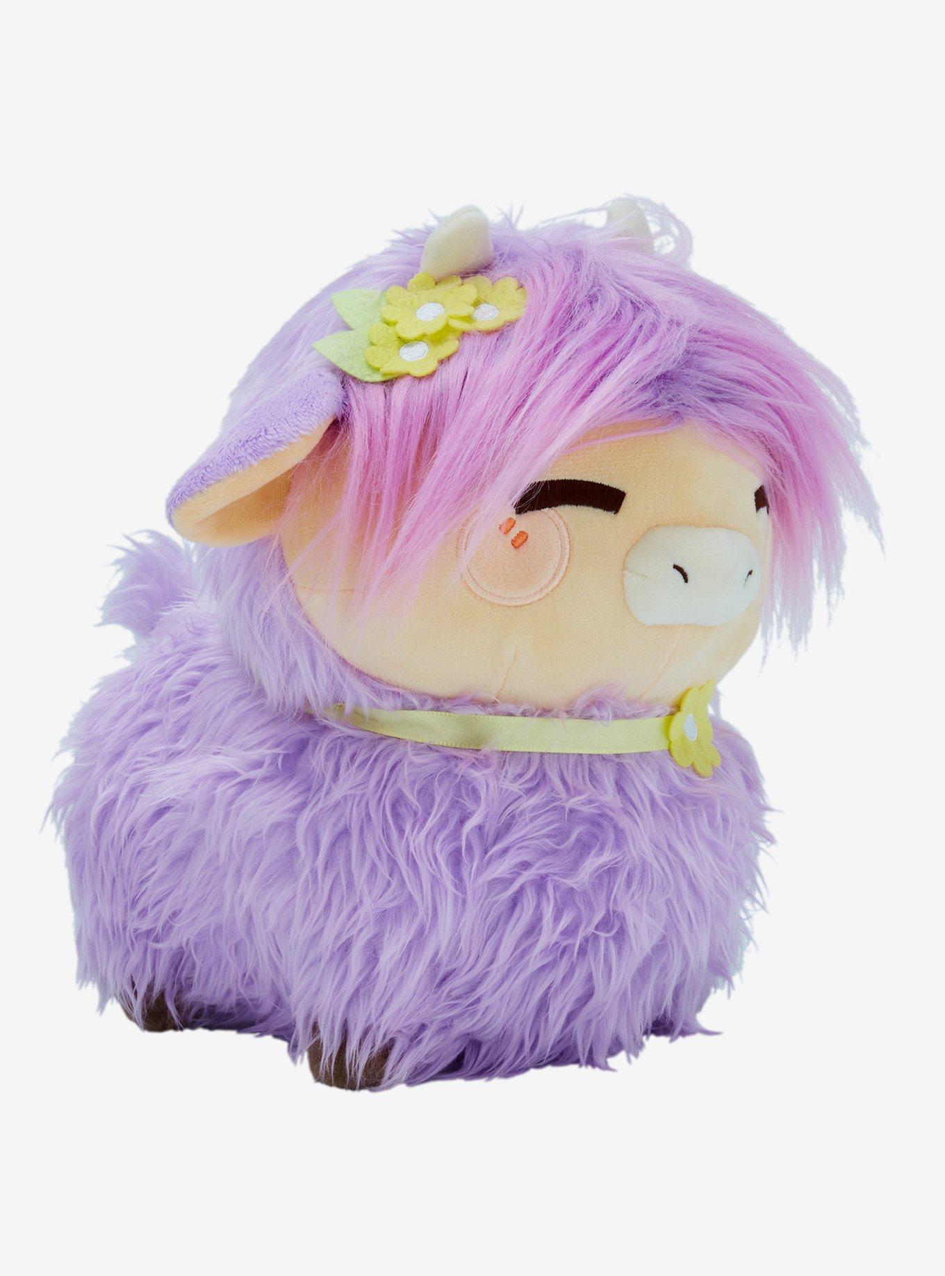 Honeymaru Lavender Long-Haired Cow Plush, , hi-res