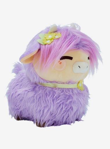 Honeymaru Lavender Long-Haired Cow Plush - Ilustrasi Sapi Gemas