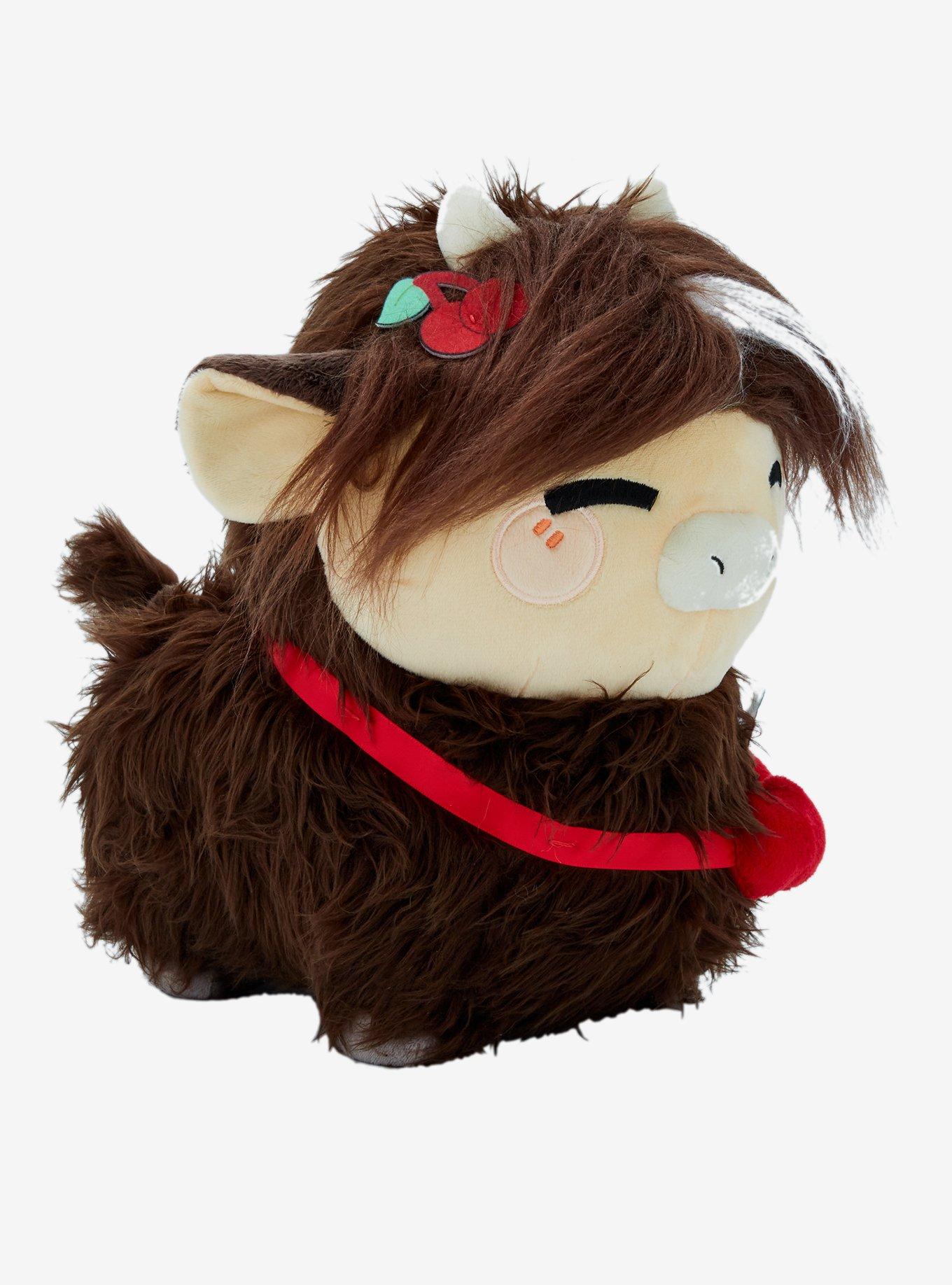 Honeymaru Brown Cherry Goth Long-Haired Cow Plush, , hi-res