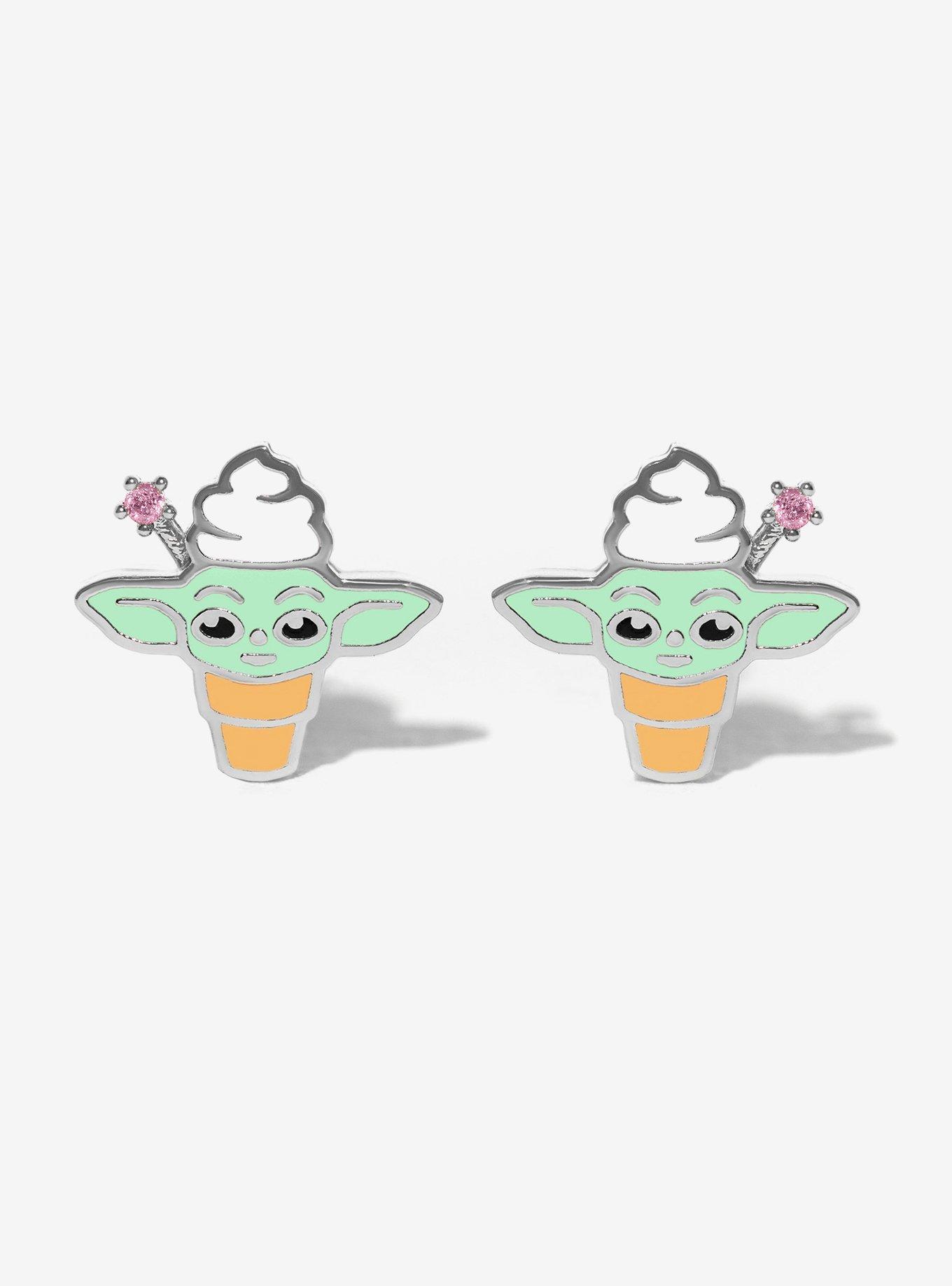 Star Wars X Girls Crew Grogu Froyo Stud Earrings, , hi-res