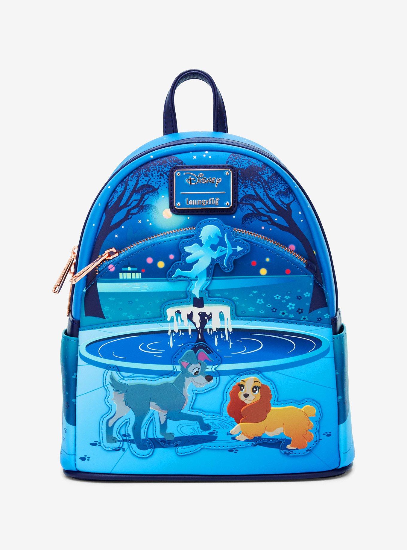 Loungefly Disney Lady and the Tramp 70th Anniversary Fountain Scene Mini Backpack, , hi-res