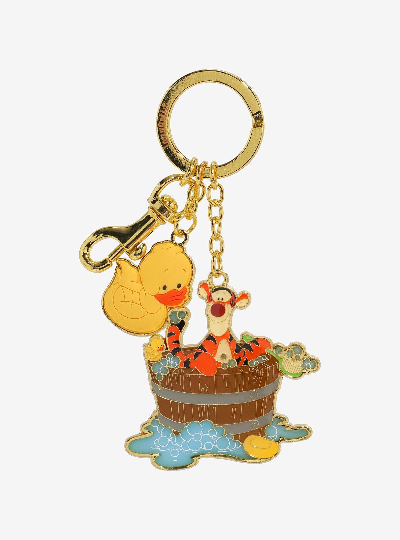 Loungefly Disney Winnie the Pooh Tigger Bathtime Multi-Charm Keychain - BoxLunch Exclusive, , hi-res