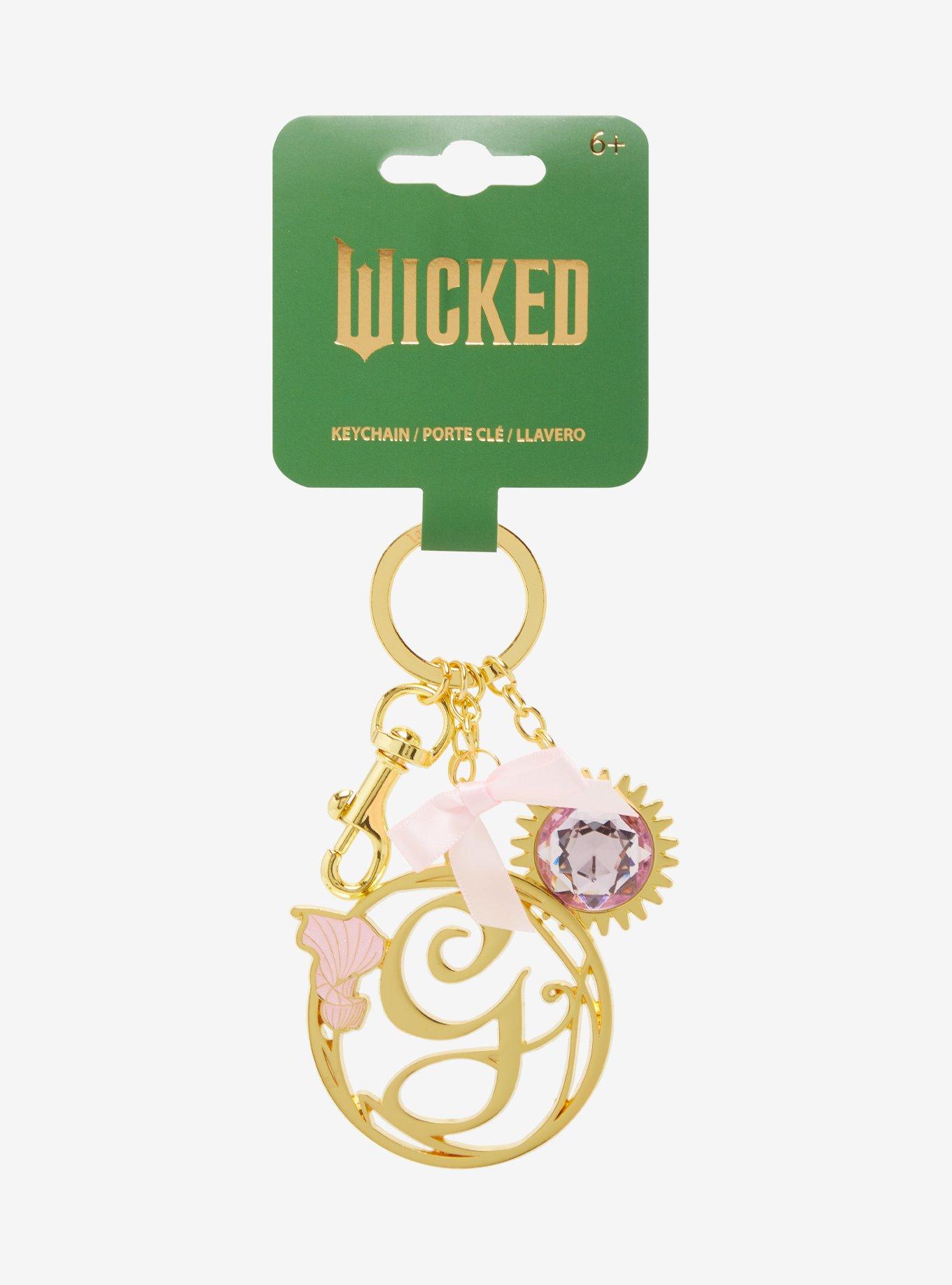 Loungefly Wicked Glinda Initial Multi-Charm Keychain - BoxLunch Exclusive, , hi-res