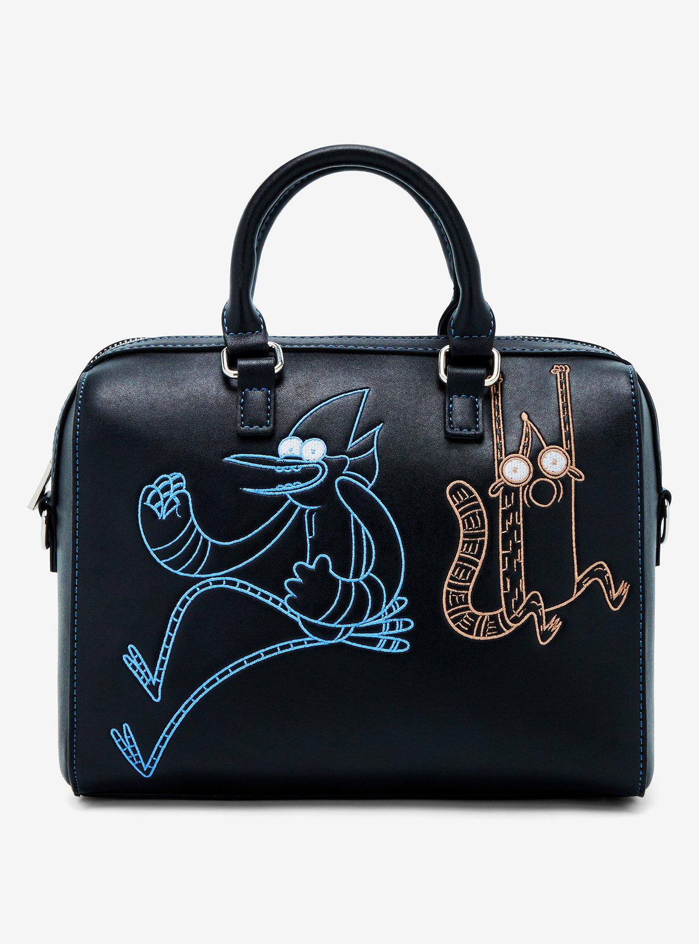 Regular Show Mordecai & Rigby Embroidered Handbag — BoxLunch Exclusive, , hi-res