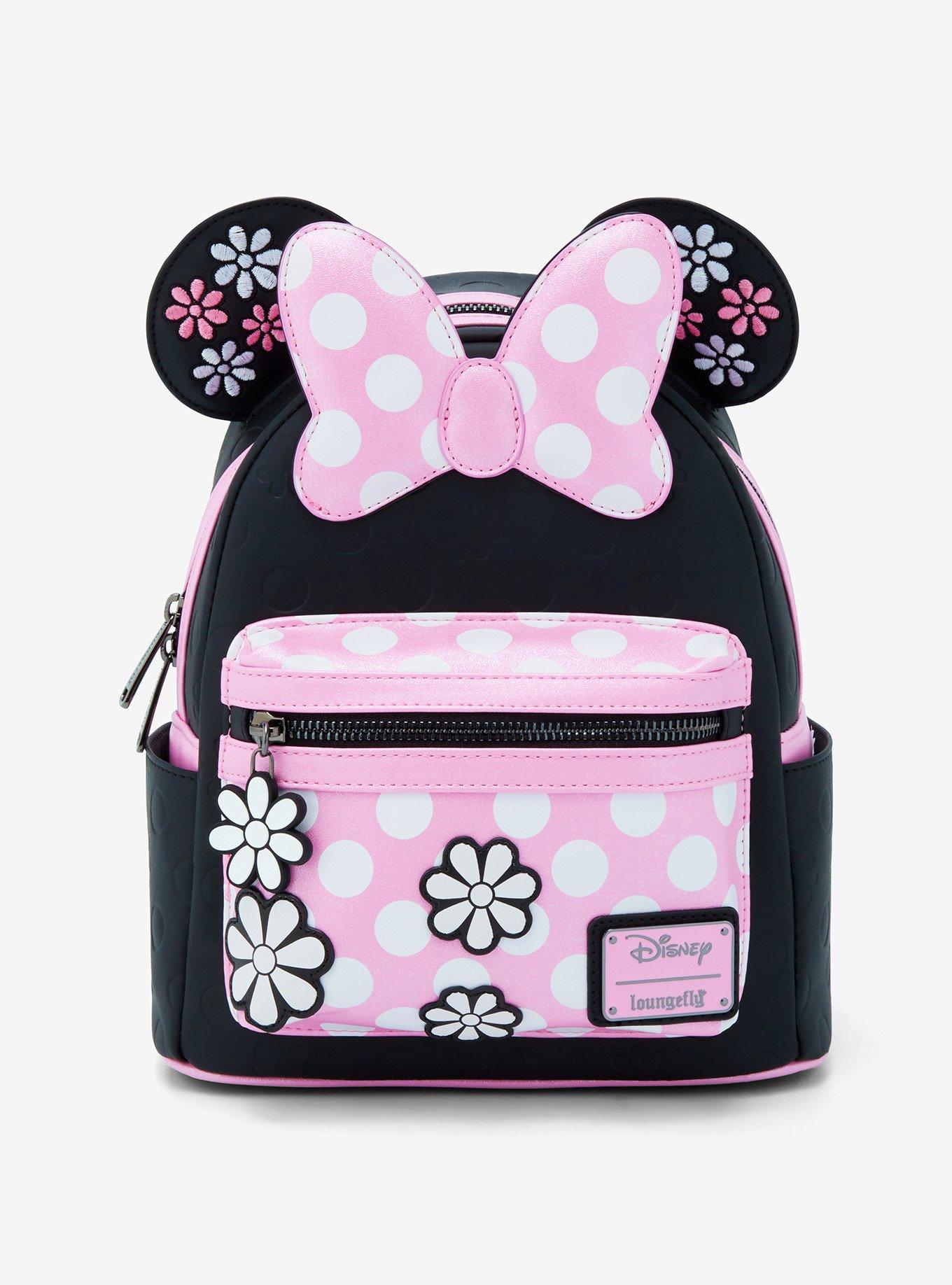 ⭐️RARE⭐️ Minnie hot pink polka dot Loungefly Minnie Mouse Rock the Dots Coquette Handbag Review | TikTok main image 3