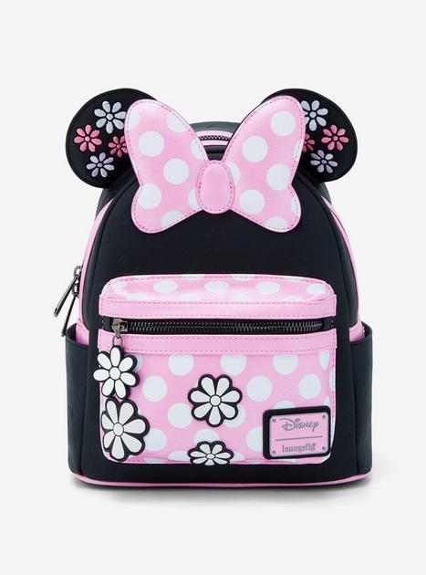 Loungefly Disney Minnie Mouse Pink Flower Polka Dot Mini Backpack | Hot ...
