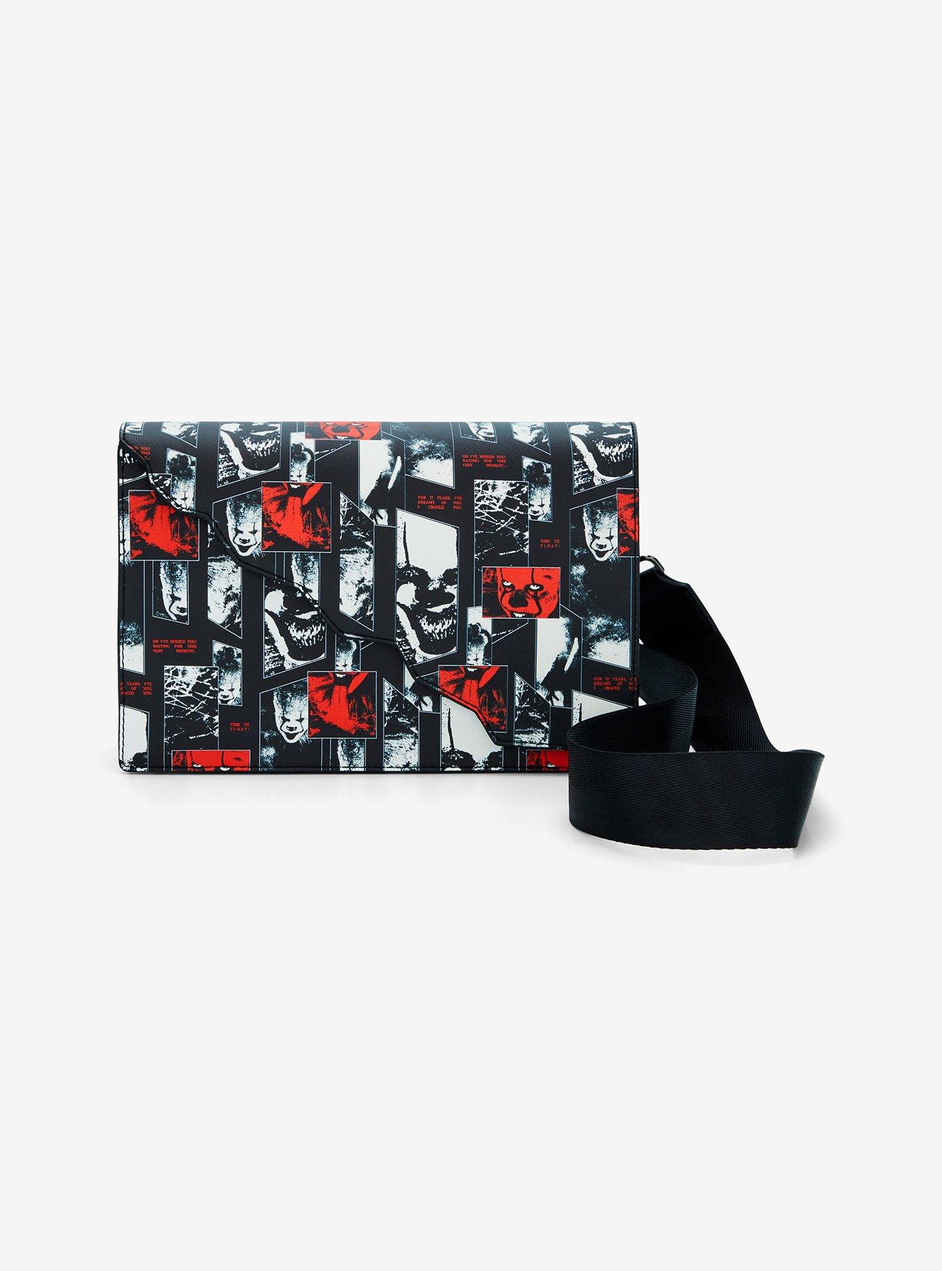Loungefly IT Pennywise Collage Glow-In-The-Dark Crossbody  display picture 1