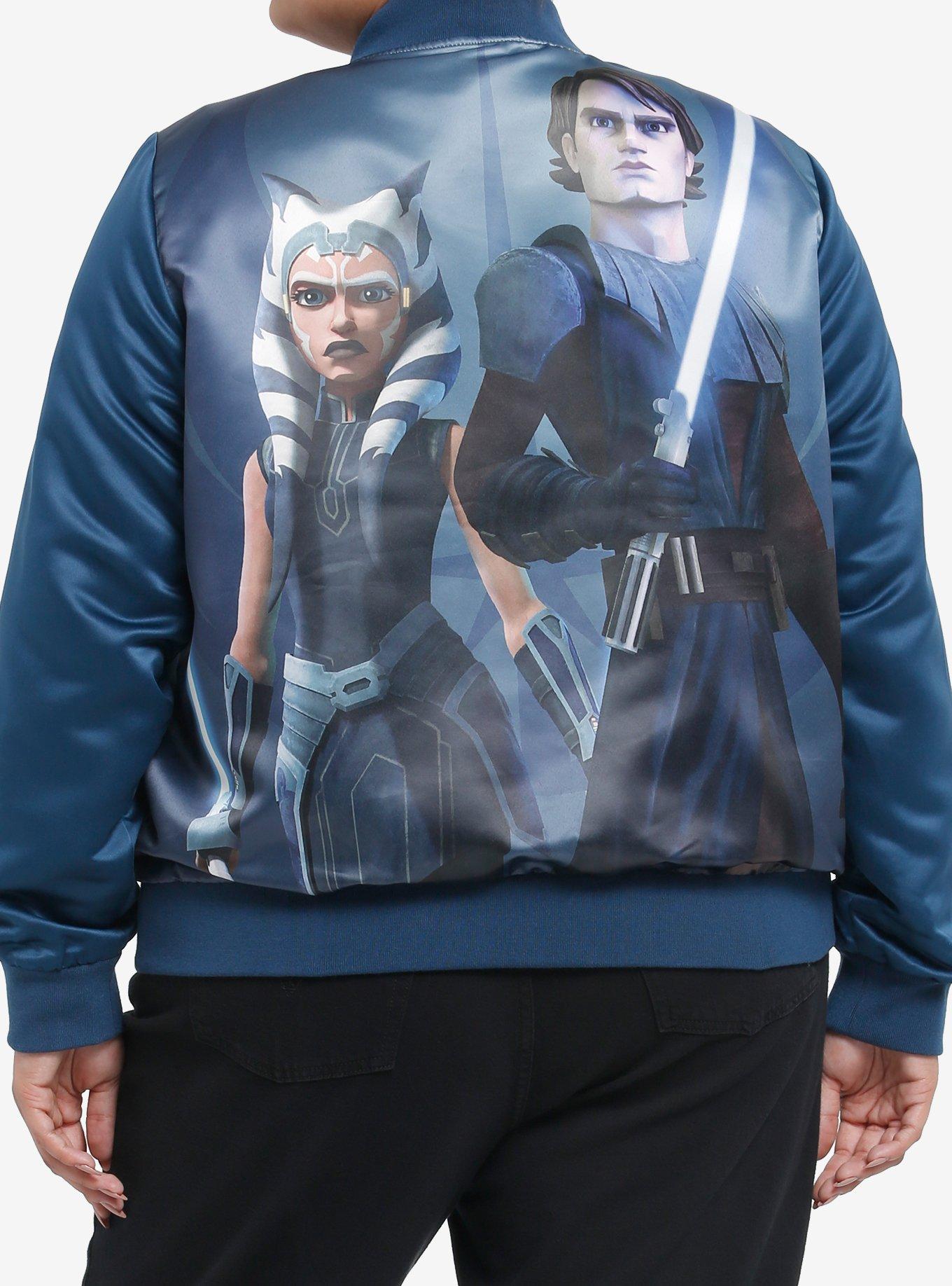 Her Universe Star Wars Anakin & Ahsoka Bomber Jacket Plus Size Her Universe Exclusive, , hi-res