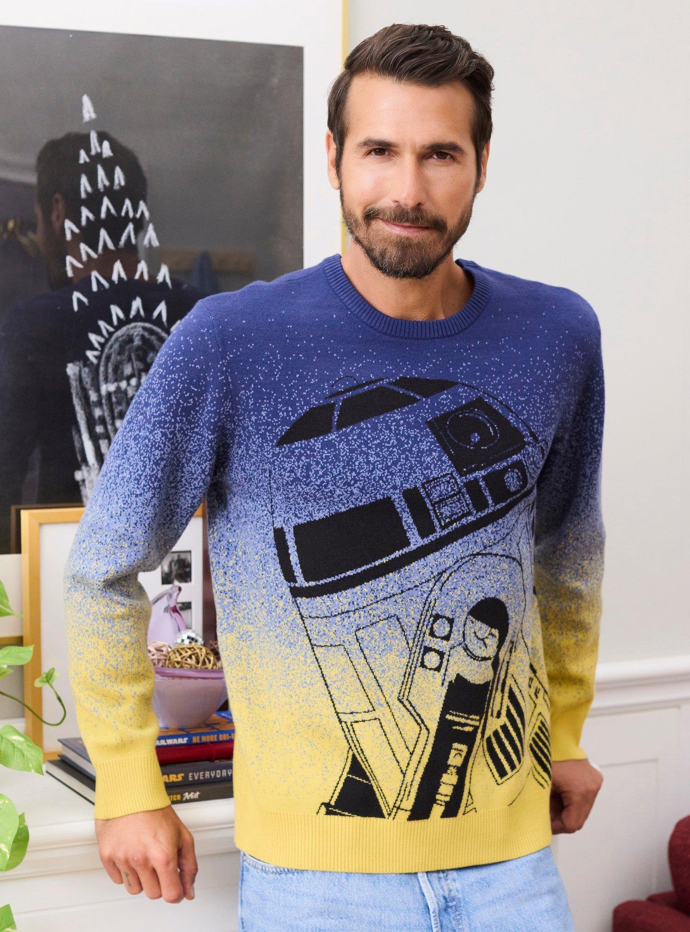 Our Universe Star Wars R2-D2 & C-3PO Intarsia Sweater Our Universe Exclusive, MULTI, hi-res