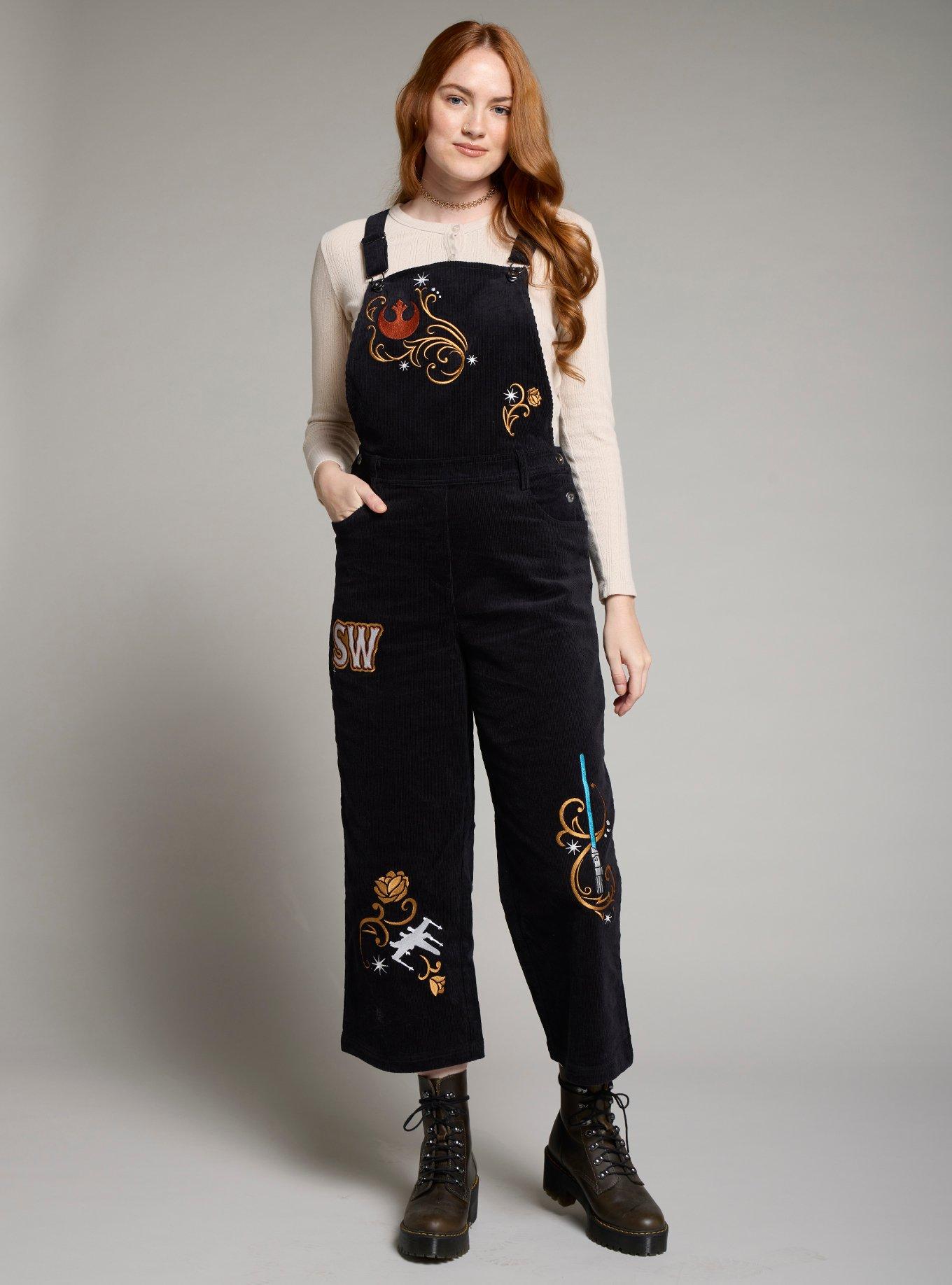 [SOMEWHERE BUTTER]★Corduroy letter patch overall Corduroy Overalls - Etsy