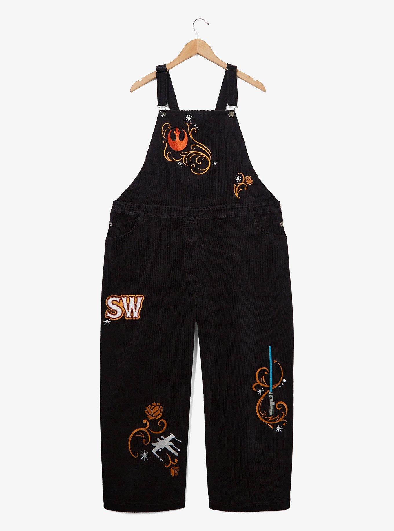 Her Universe Star Wars Rebel Symbols Women's Corduroy Overalls - BoxLunch Exclusive, , hi-res