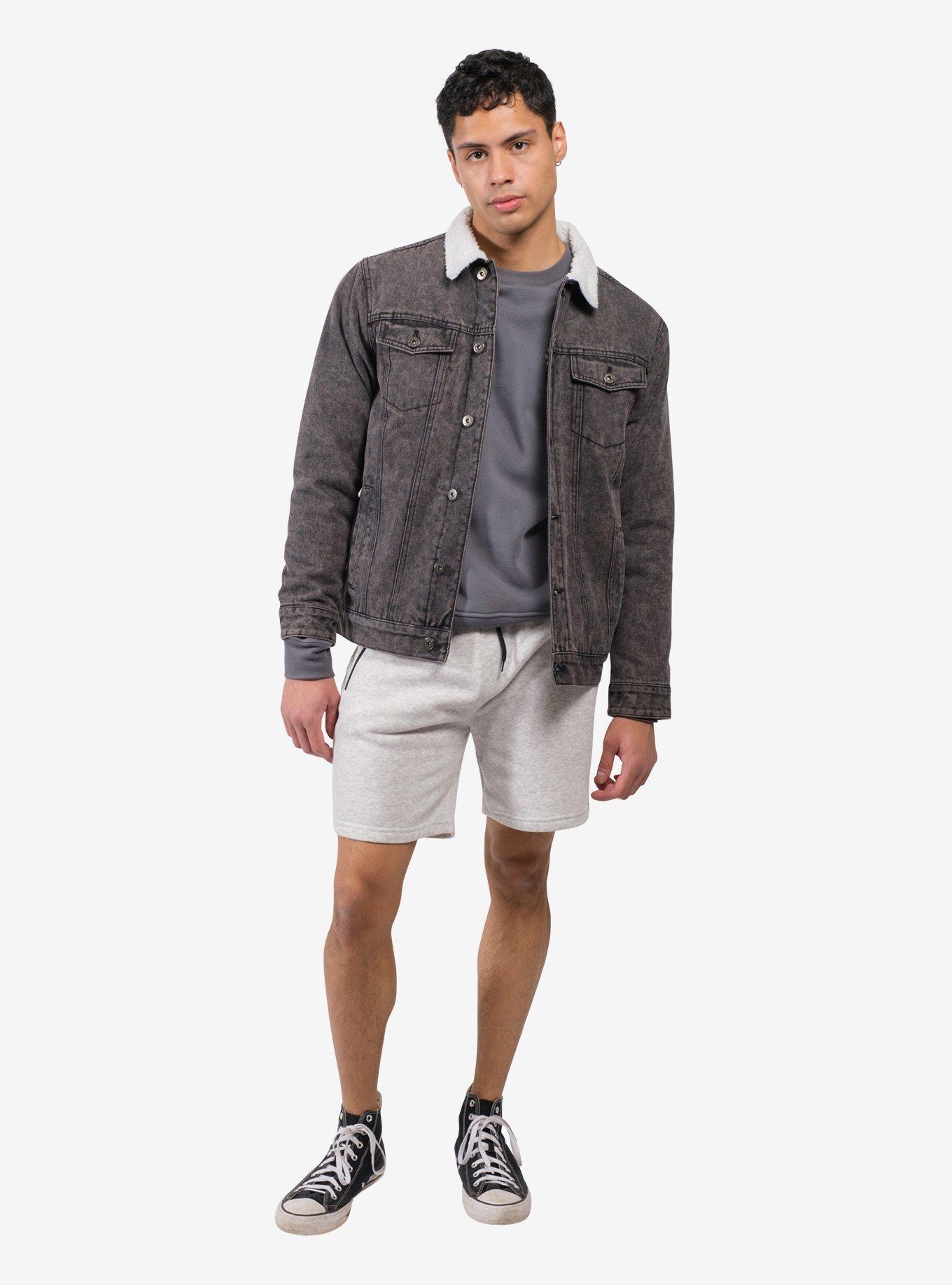 Oatmeal Zip Pocket Fleece Short, , hi-res