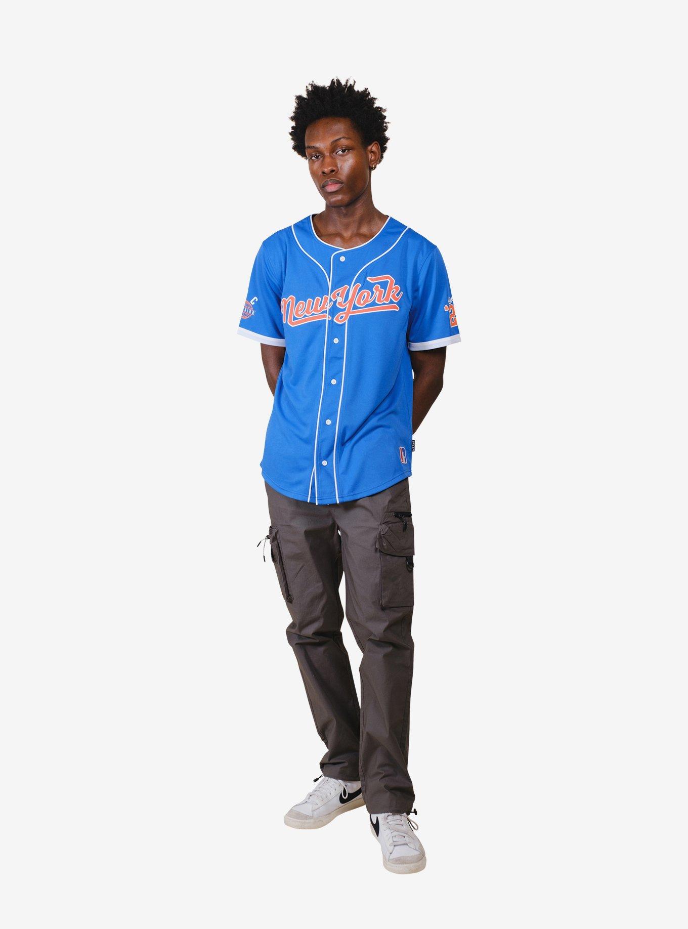 NY Excelsior Royal Blue Baseball Jersey, BLUE, hi-res