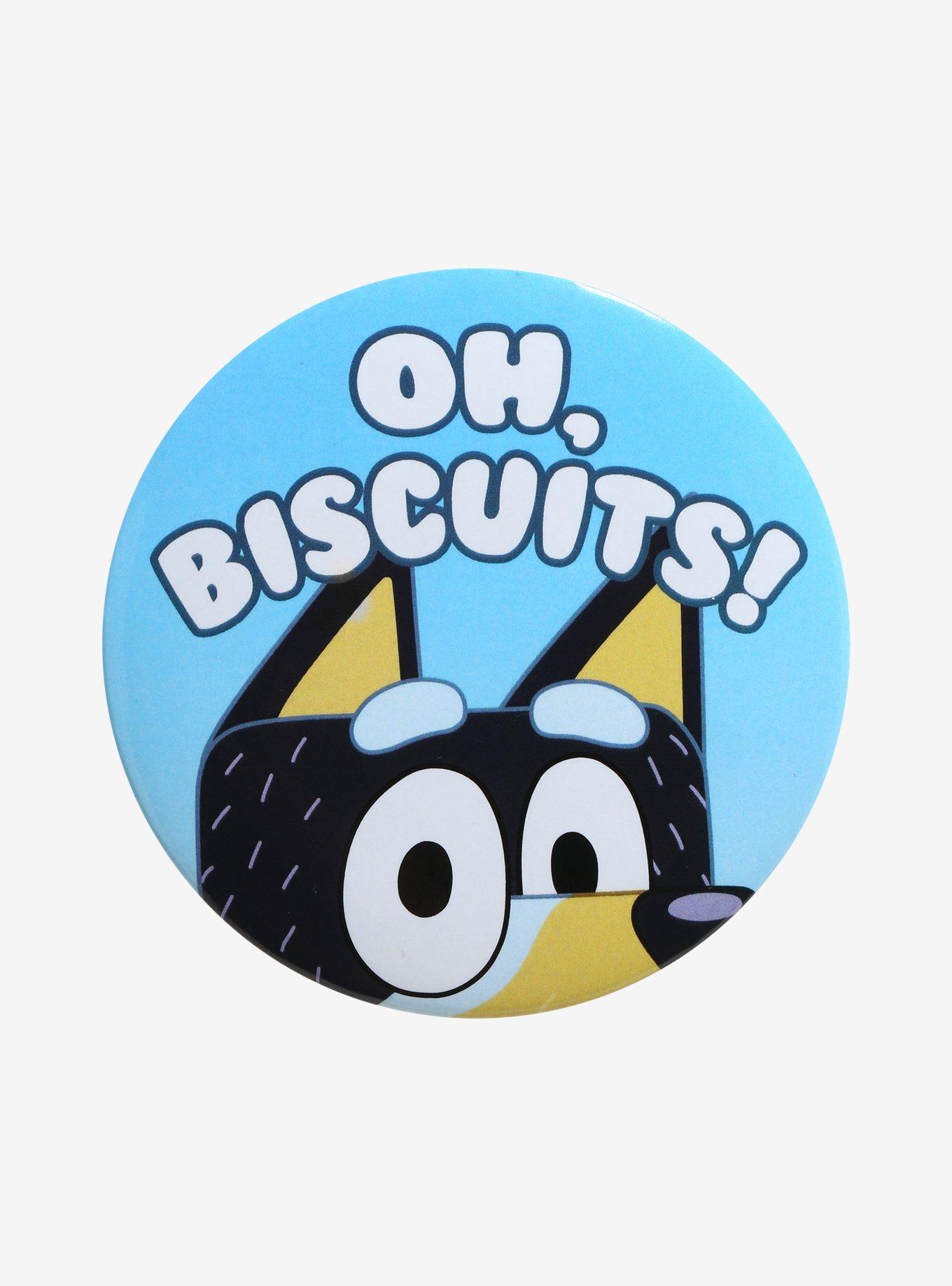 Bluey Oh Biscuits 3 Inch Button, , hi-res