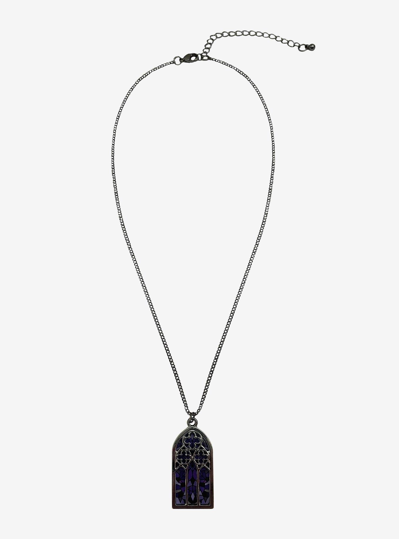 Stained Glass Window Necklace, , hi-res