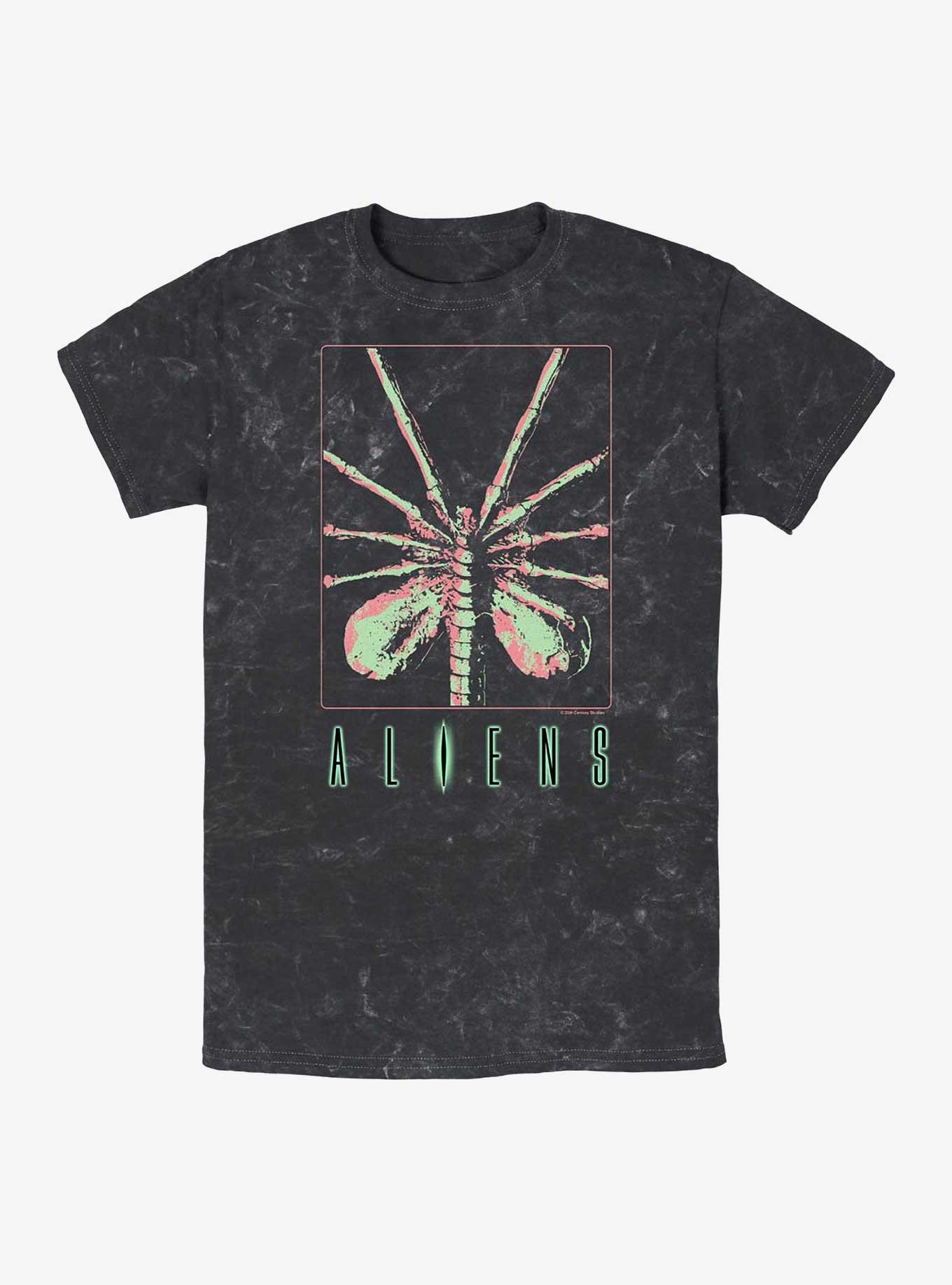 Alien Facehugger Poster Mineral Wash T-Shirt, , hi-res