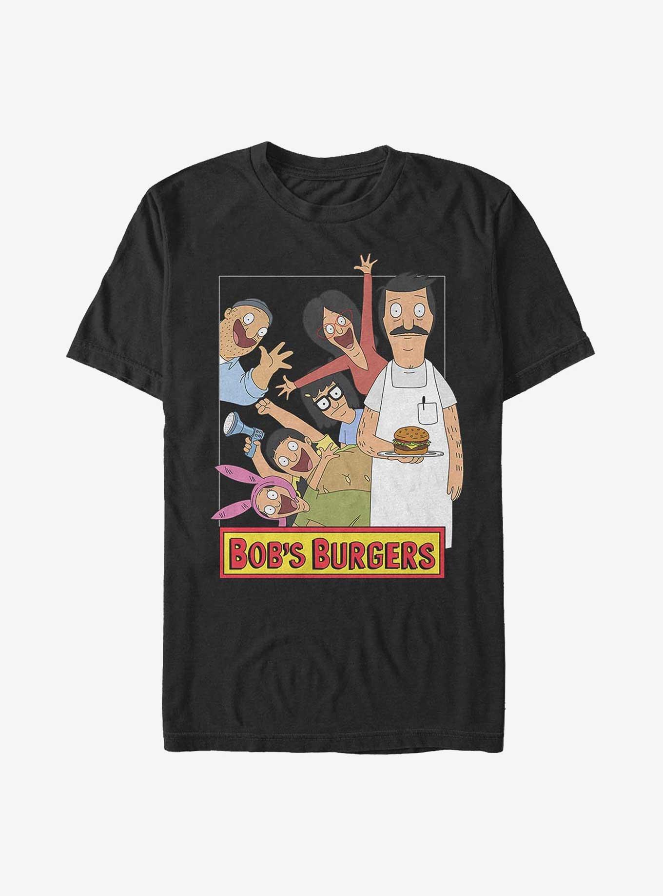 Bob's Burgers Group Up T-Shirt, BLACK, hi-res