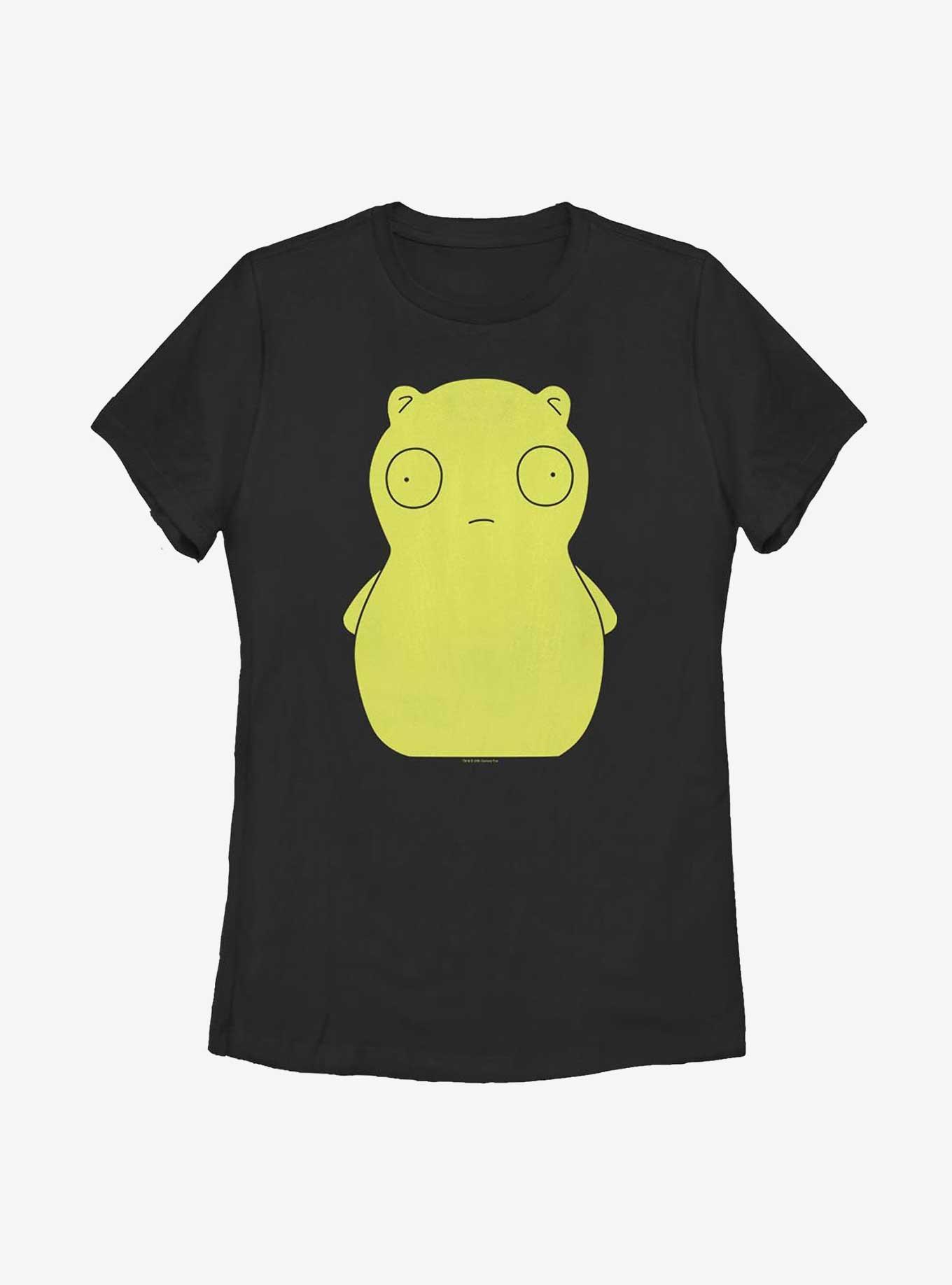 Bob's Burgers Kuchi Kopi Big Face Womens T-Shirt, BLACK, hi-res