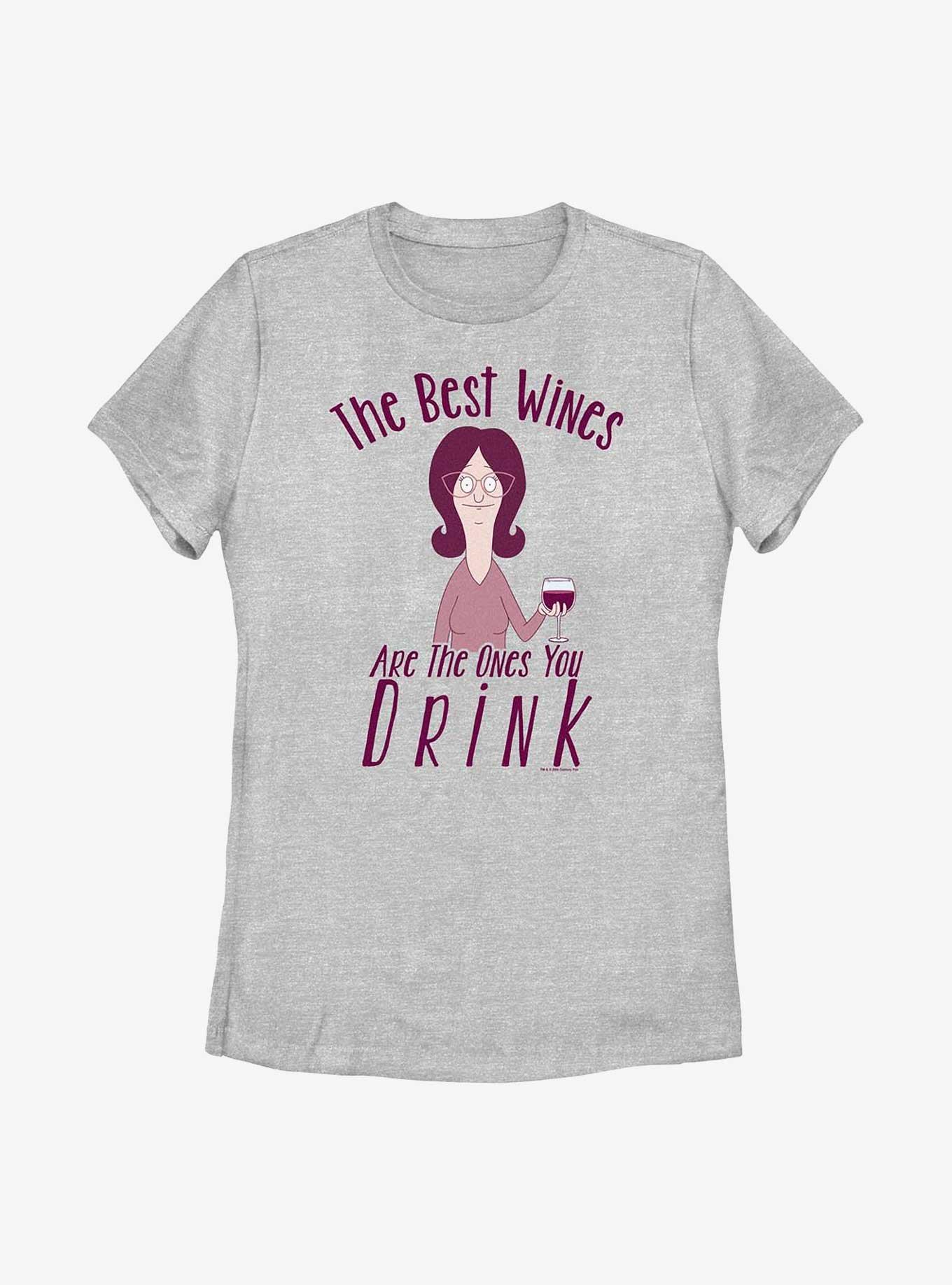 Bob's Burgers Linda The Best Wines Are The Ones You Drink Womens T-Shirt, ATH HTR, hi-res