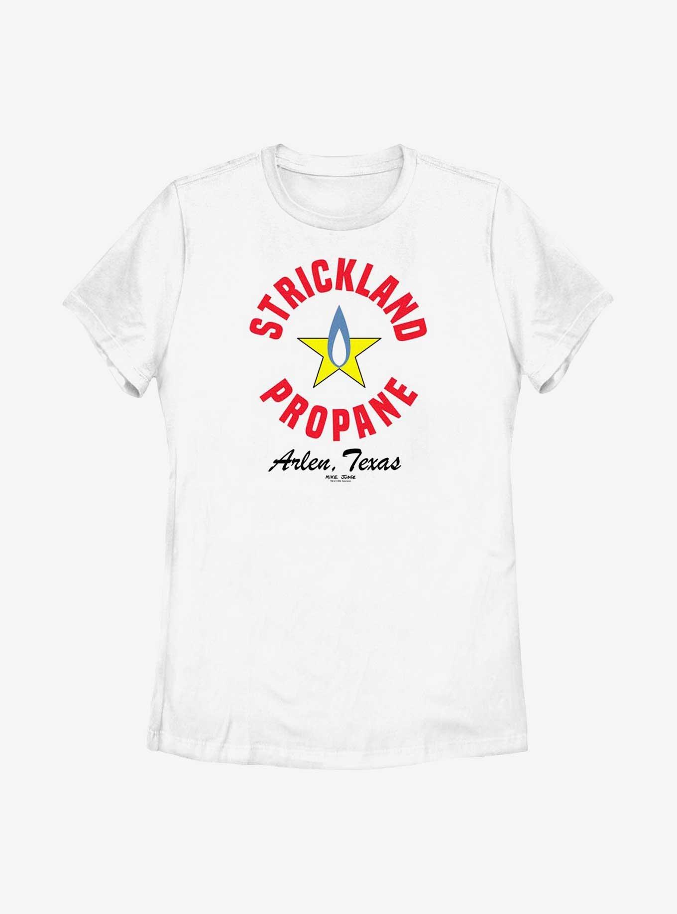 King of the Hill Koth Strickland Propane Logo Womens T-Shirt, WHITE, hi-res