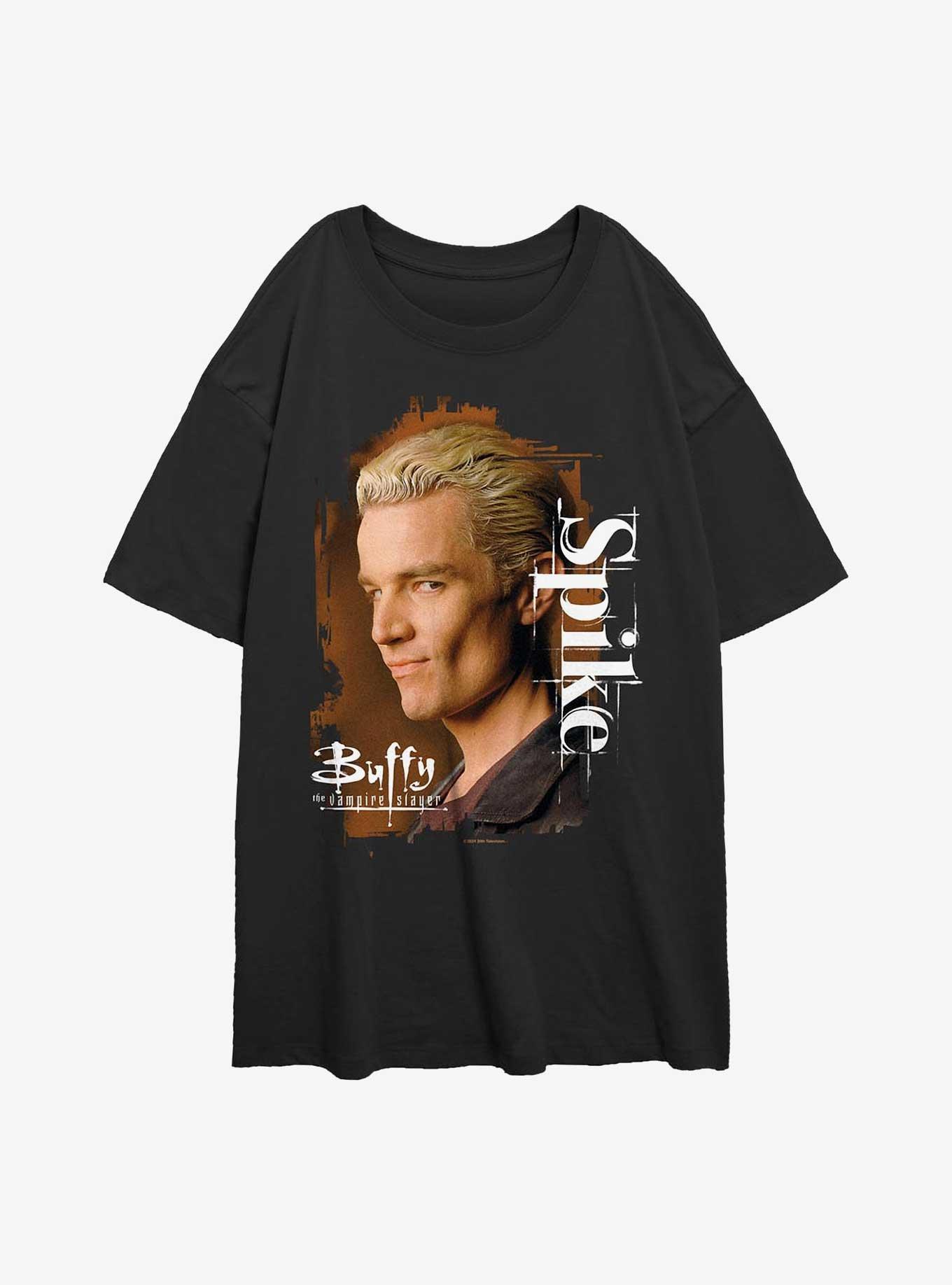 Buffy the Vampire Slayer Spike Womens Oversized T-Shirt, BLACK, hi-res