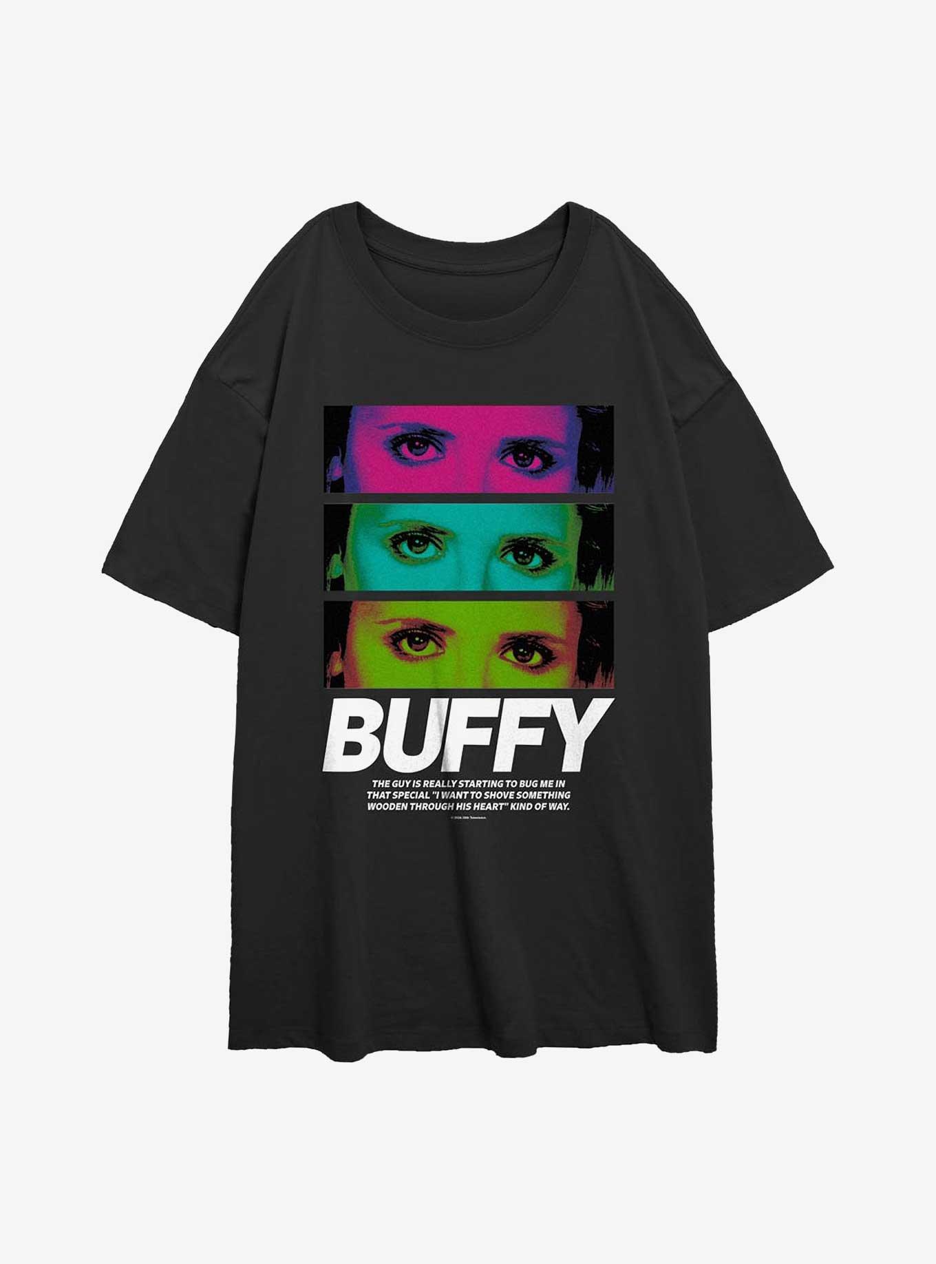 Buffy the Vampire Slayer Shove It Through His Heart Womens Oversized T-Shirt