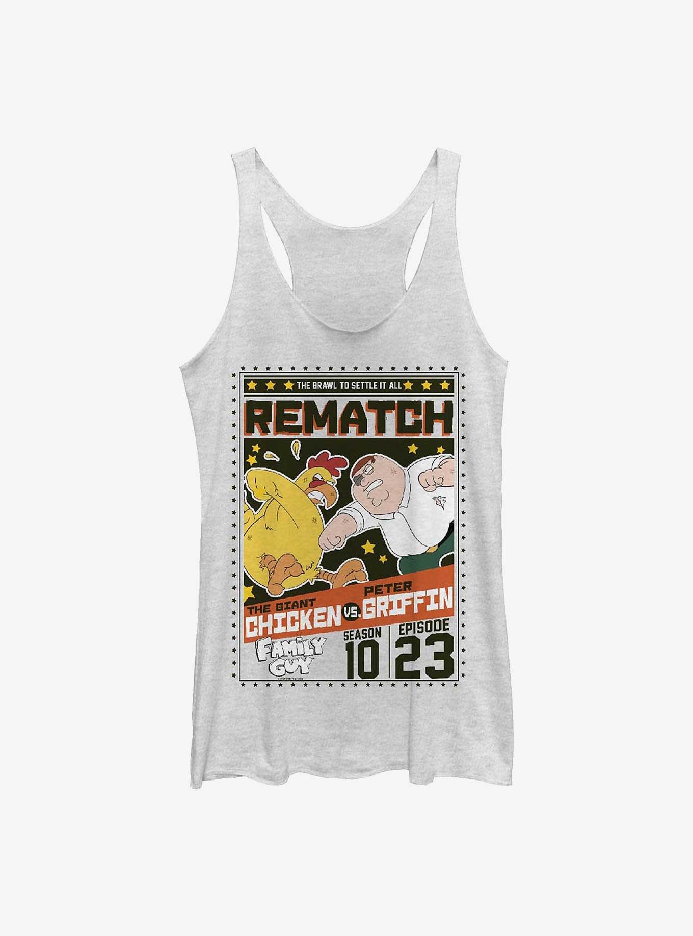 Family Guy Peter Vs Chicken Rematch Poster Womens Tank Top