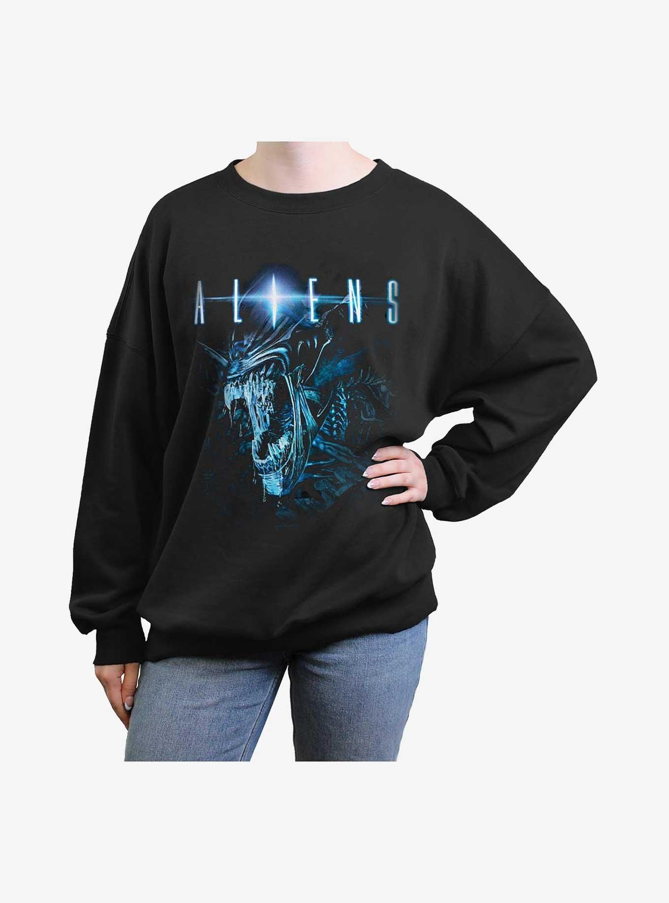 Alien Queen Womens Oversized Sweatshirt